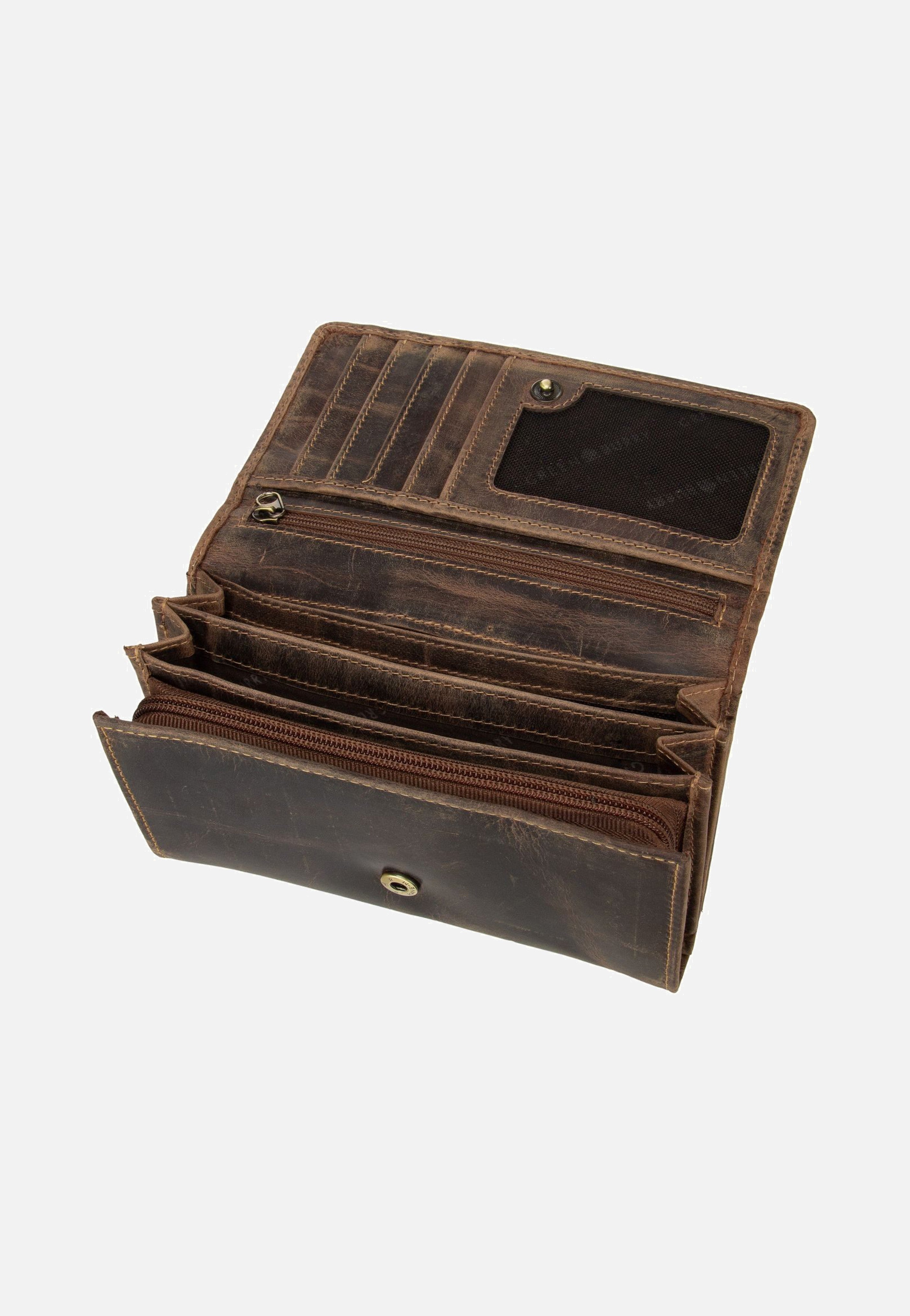 Greenburry Vintage 1533 Sattelbraun Portemonnaie