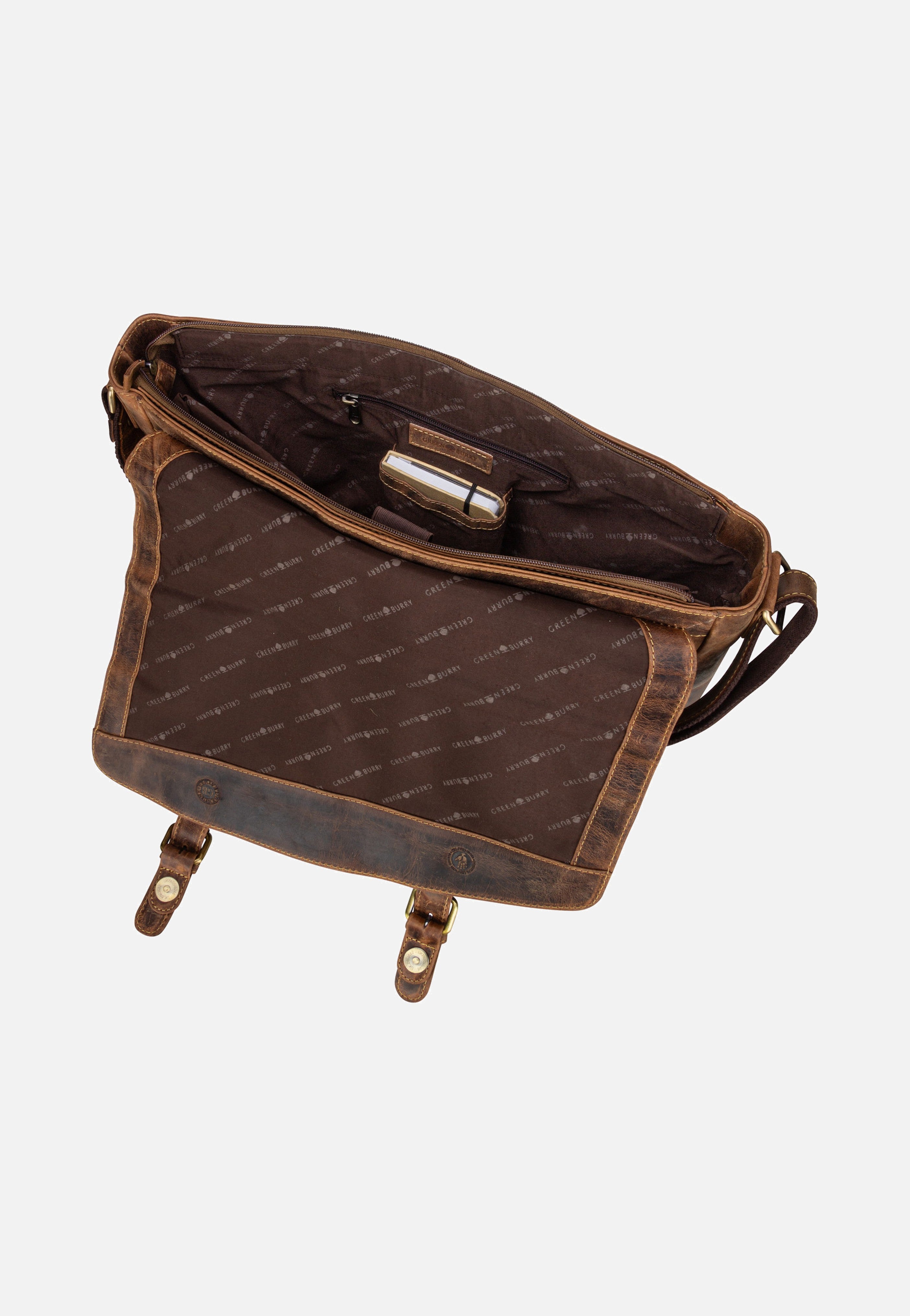 Greenburry - Vintage 1541 Revolver Bag XL Sattelbraun - Messenger Bag | Neutral-Image