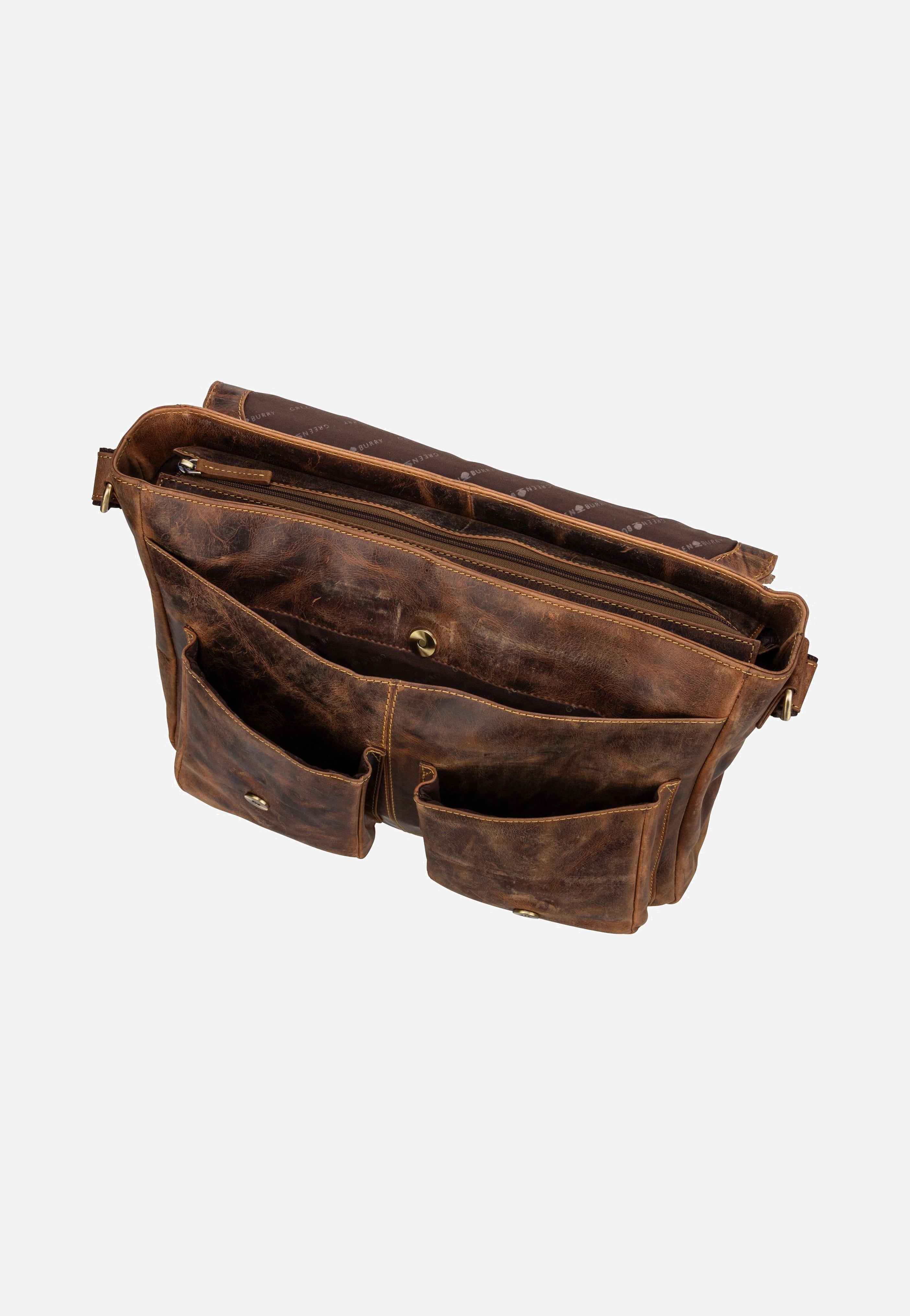 Greenburry - Vintage 1541 Revolver Bag XL Sattelbraun - Messenger Bag | Neutral-Image