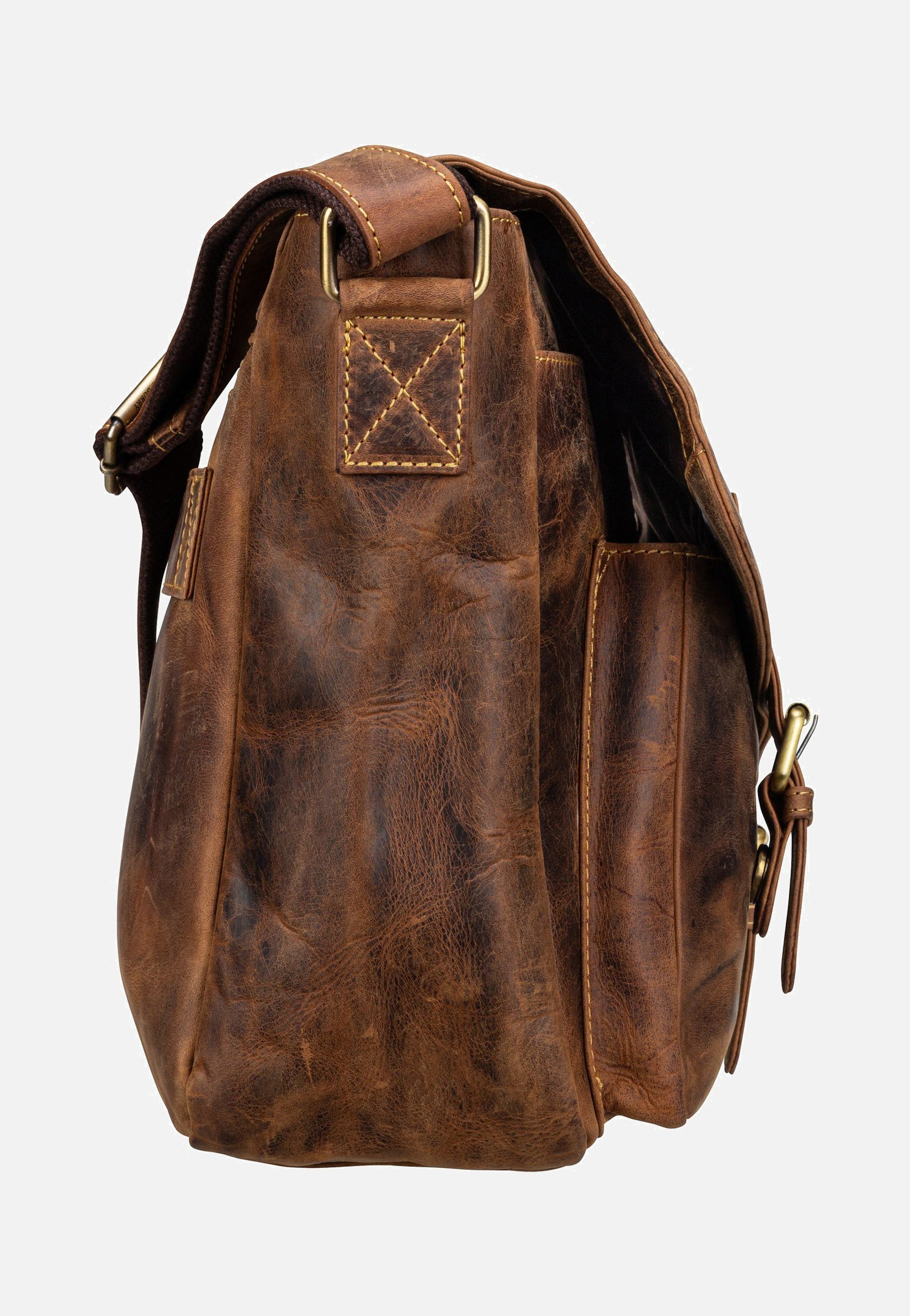 Greenburry - Vintage 1541 Revolver Bag XL Sattelbraun - Messenger Bag | Neutral-Image