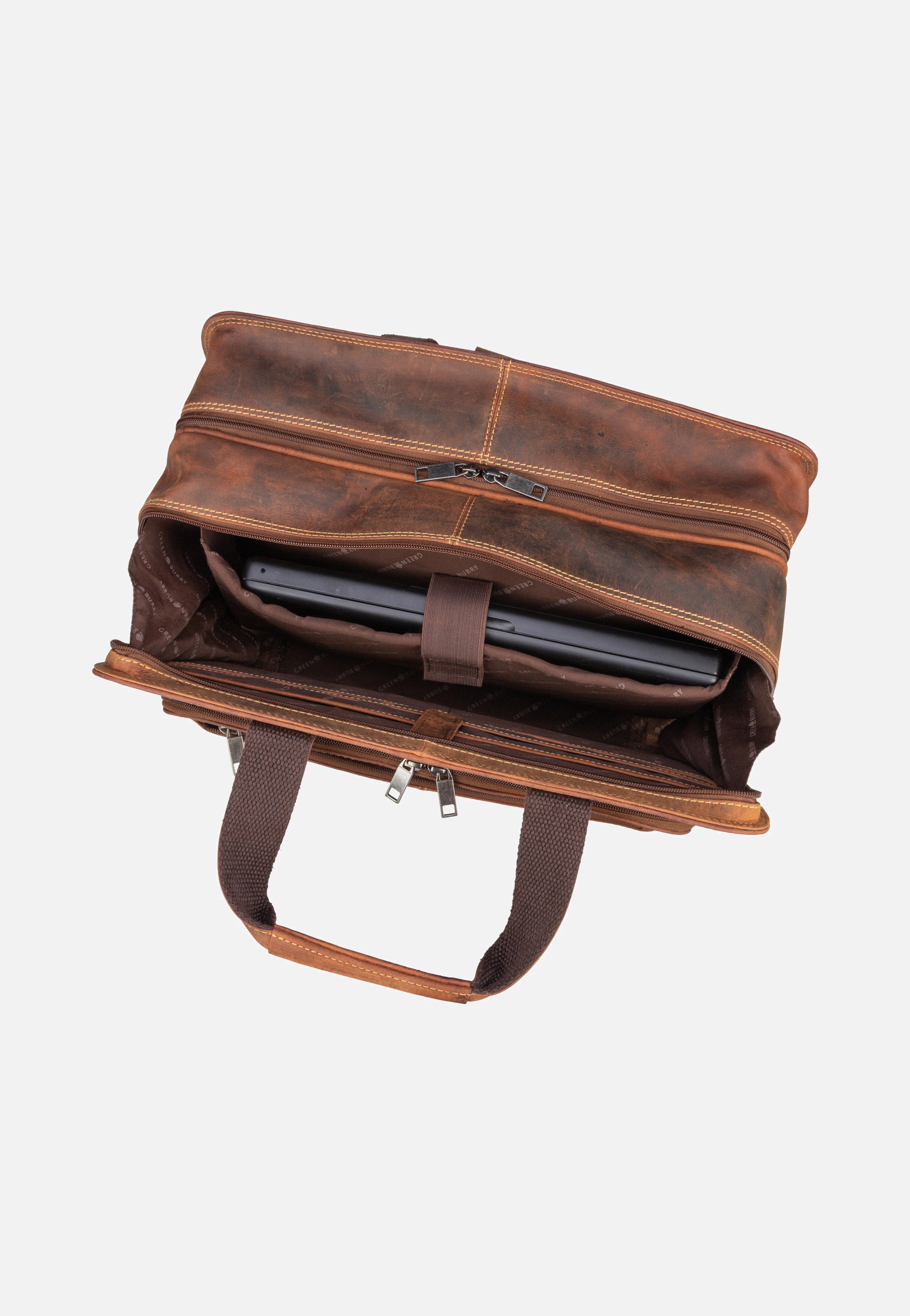 Greenburry - Vintage 1549 Sattelbraun - Pilot Case | Men-Image