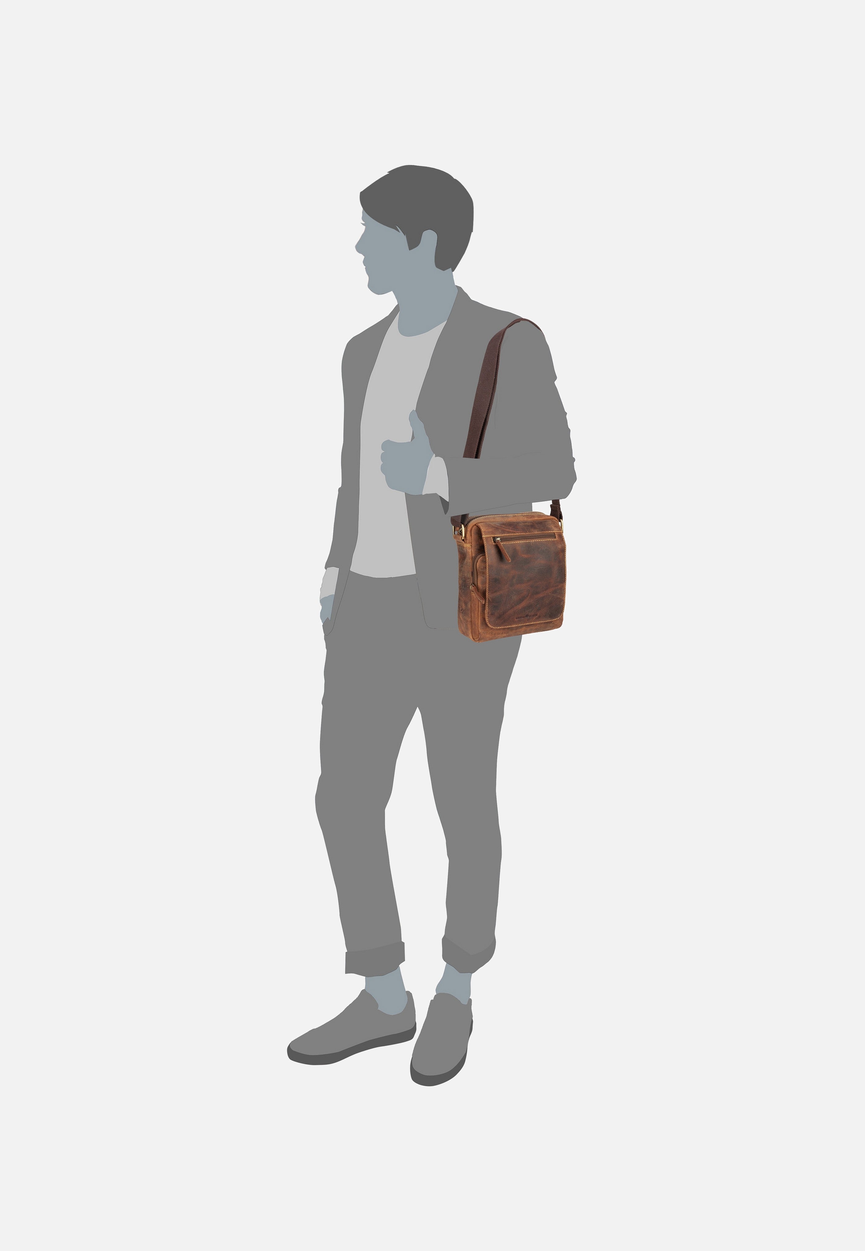 Greenburry - Vintage 1554 Sattelbraun - Shoulder Bag | Men-Image