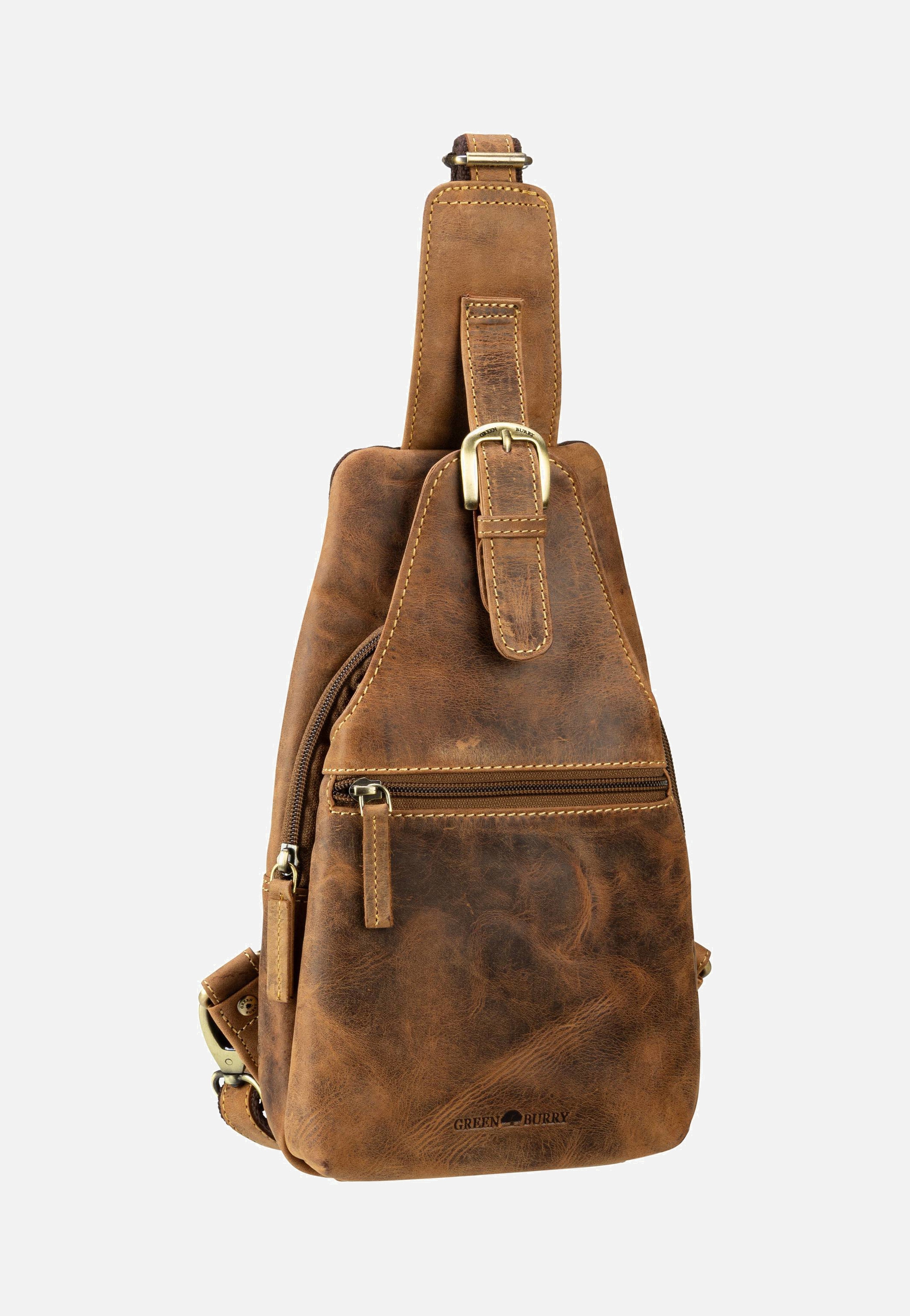 Greenburry - Vintage 1558 Bodybag Sattelbraun - Sling Bag | Neutral-Image