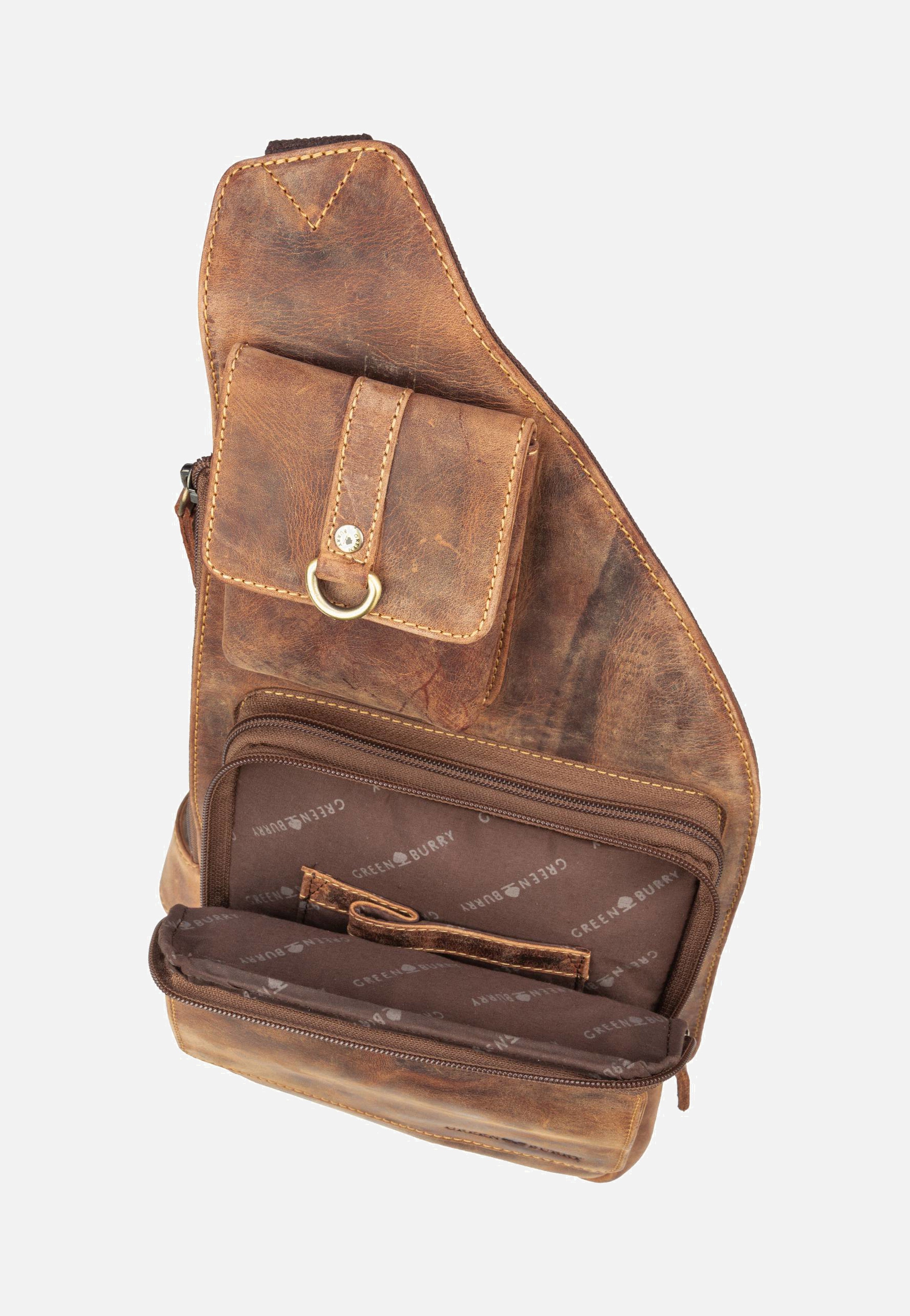 Greenburry - Vintage 1559 Bodybag Sattelbraun - Sling Bag | Men-Image