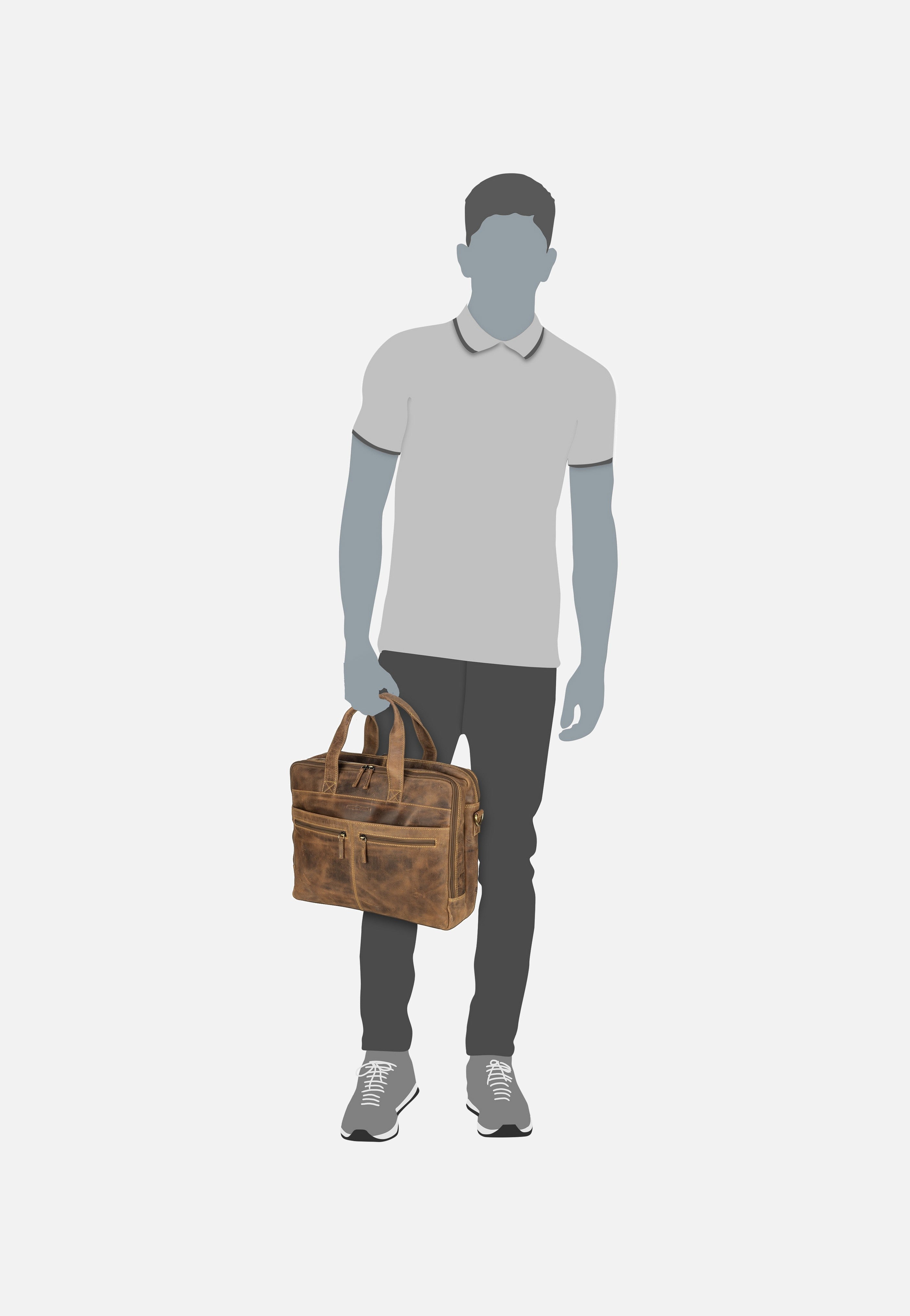 Greenburry - Vintage 1572 Teak-Brown - Briefcase | Men-Image