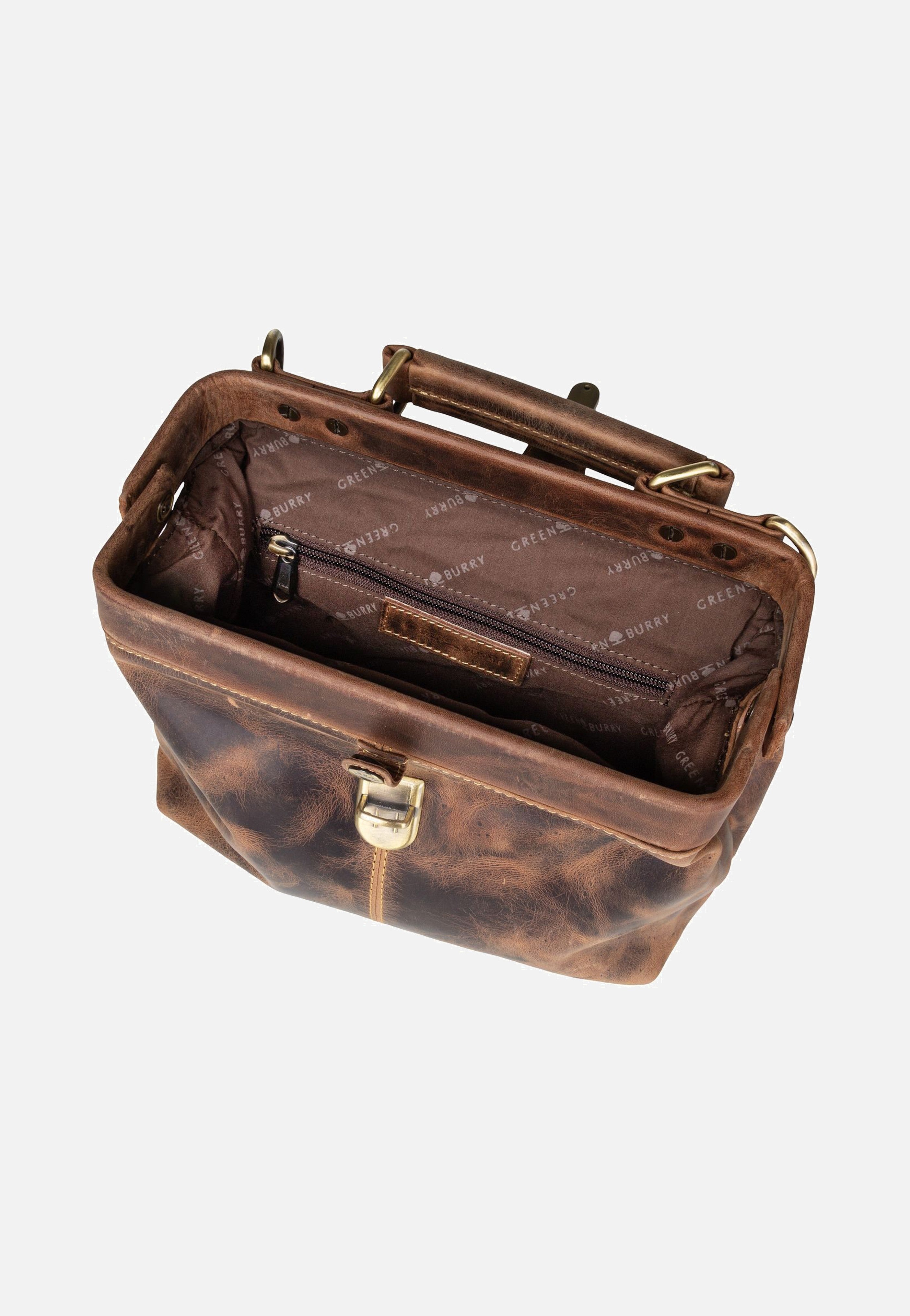 Greenburry Vintage 1584S Sattelbraun Handle Bag