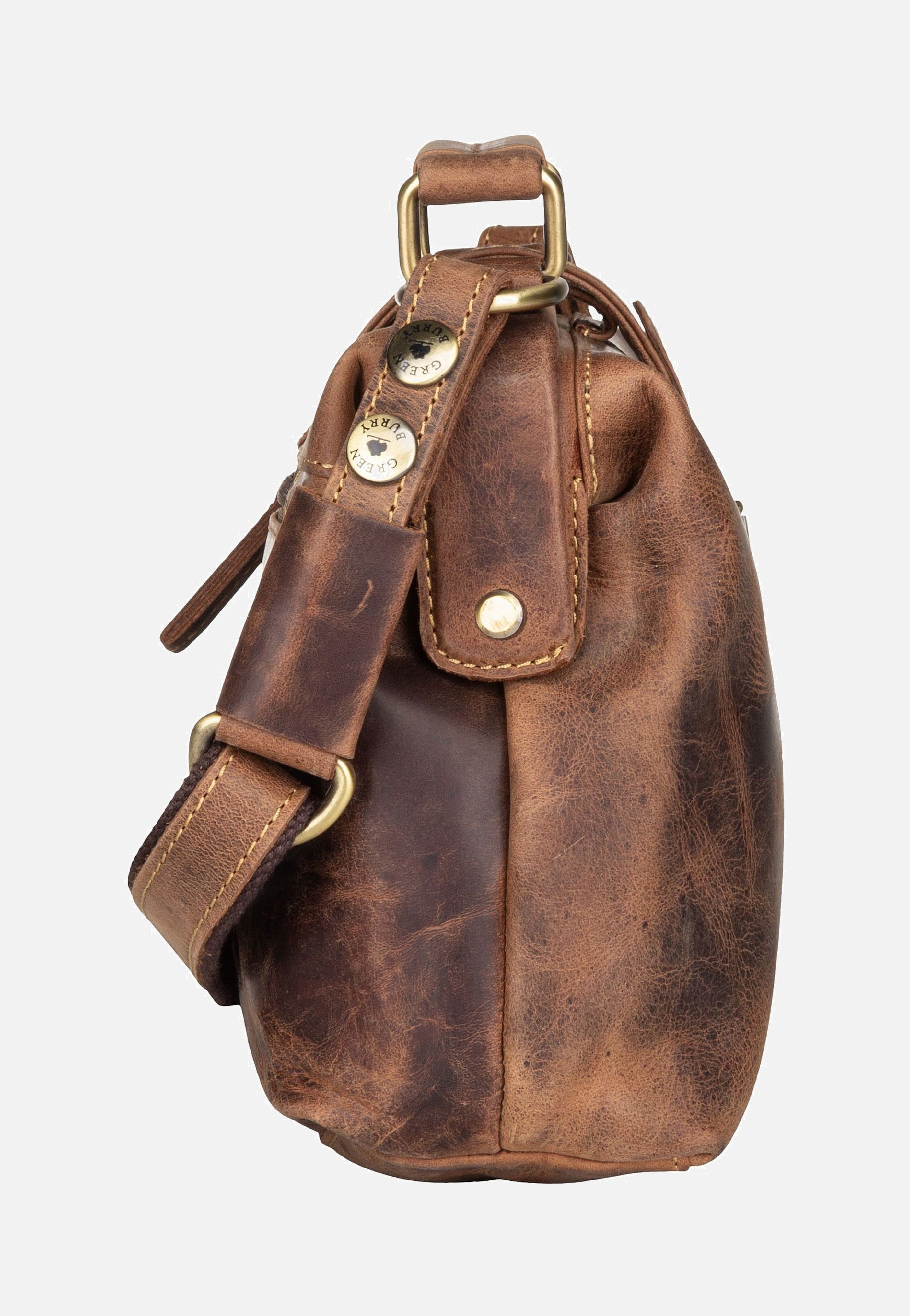 Greenburry Vintage 1584S Sattelbraun Handle Bag