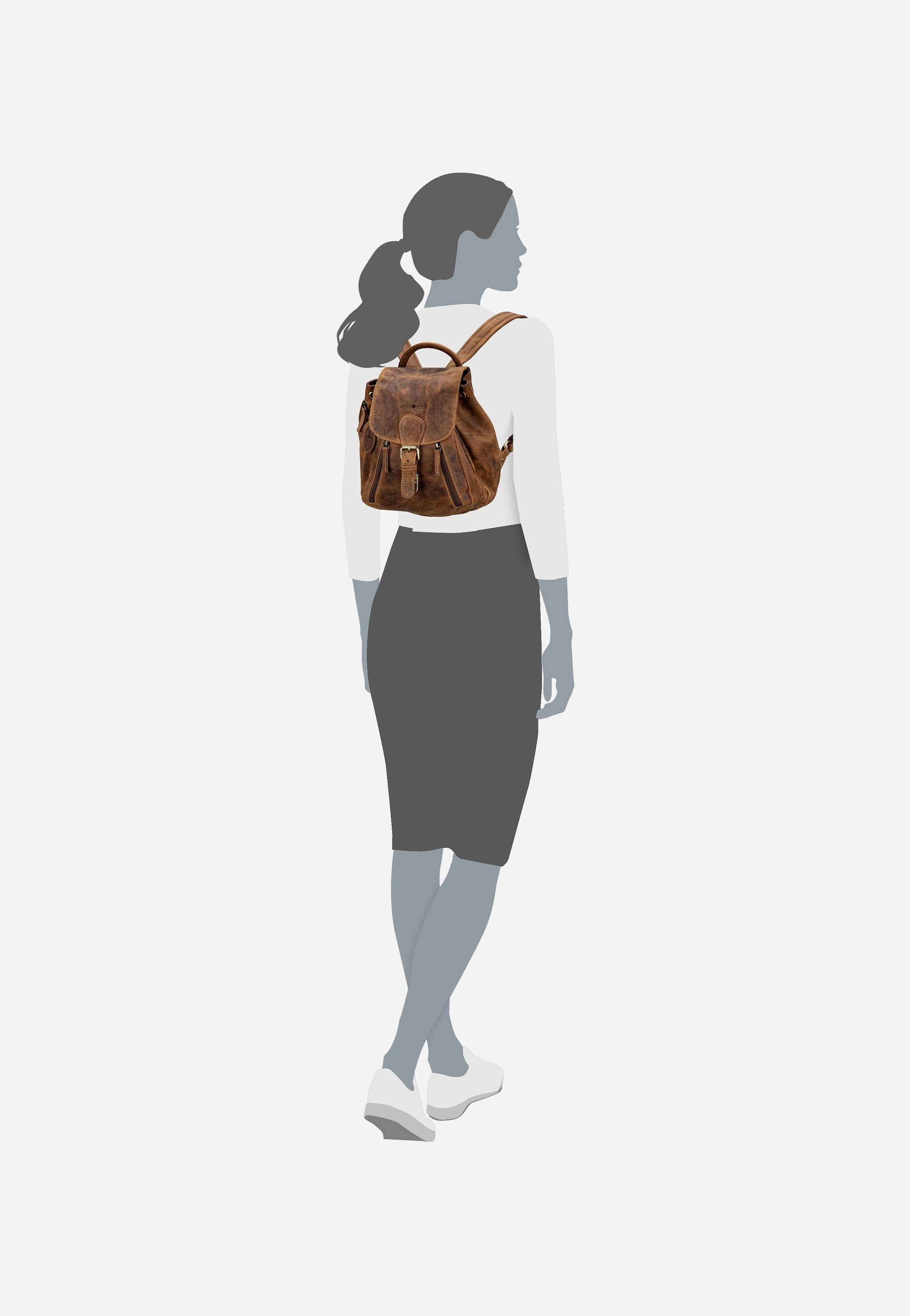 Greenburry - Vintage 1605 Daypack Sattelbraun - Backpack | Women-Image