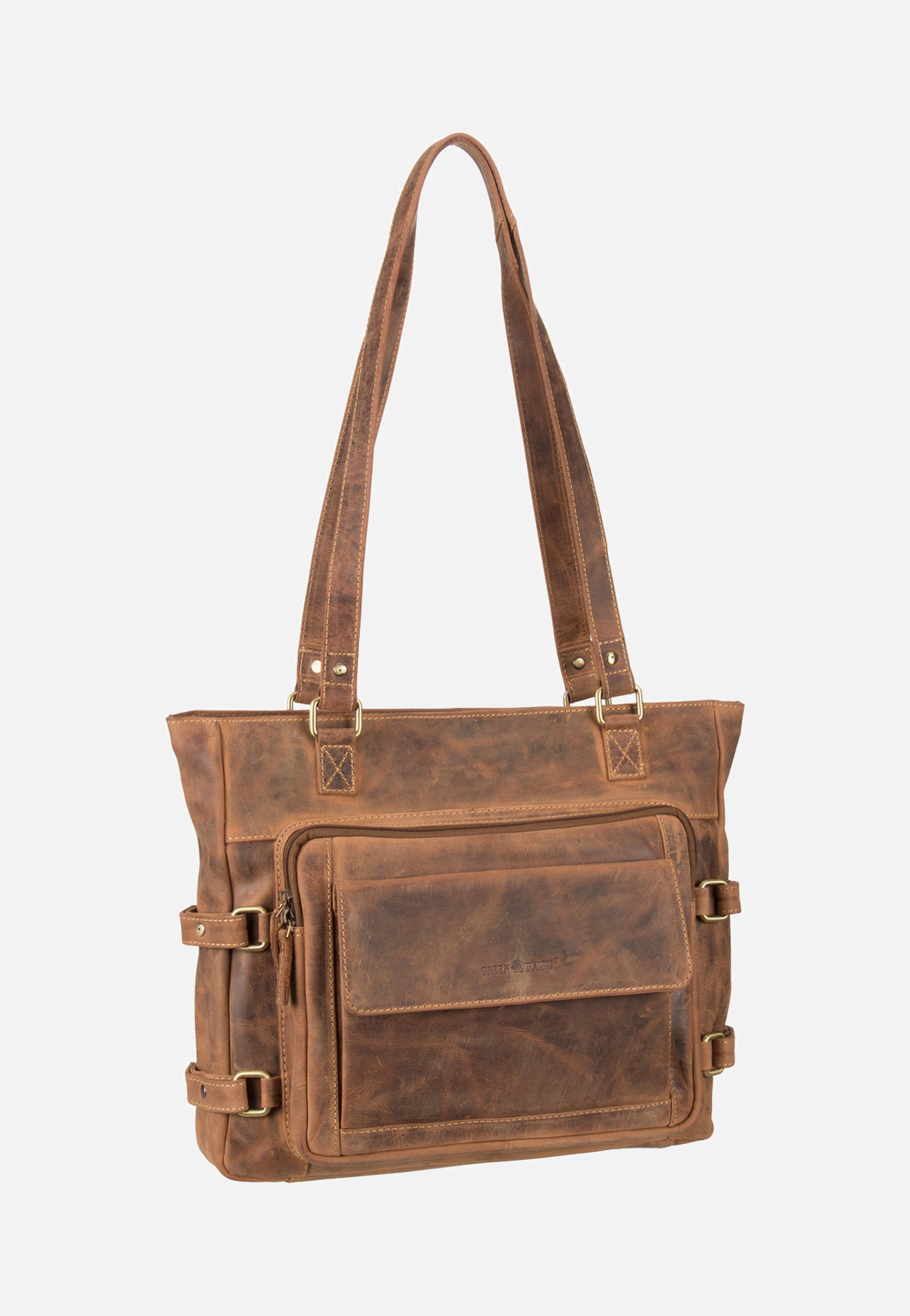 Greenburry Vintage 1635 Sattelbraun Shopper