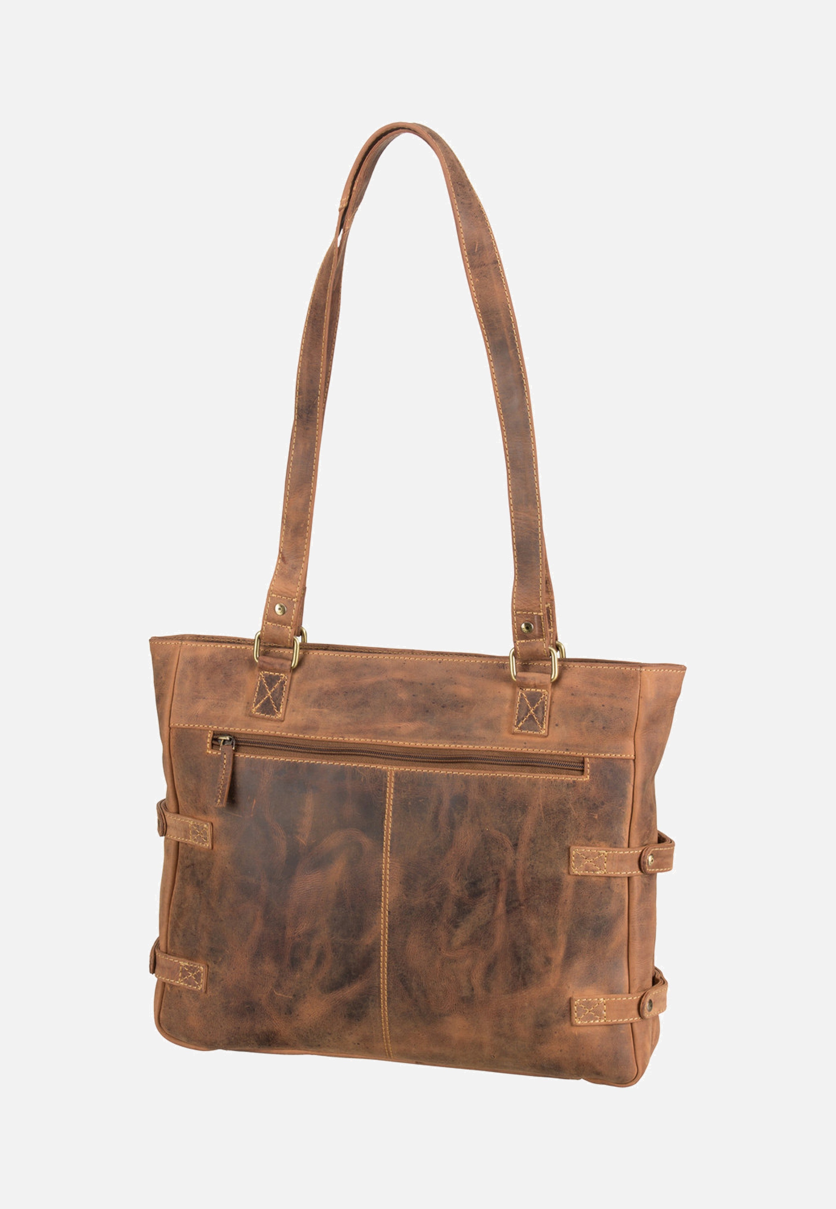 Greenburry Vintage 1635 Sattelbraun Shopper