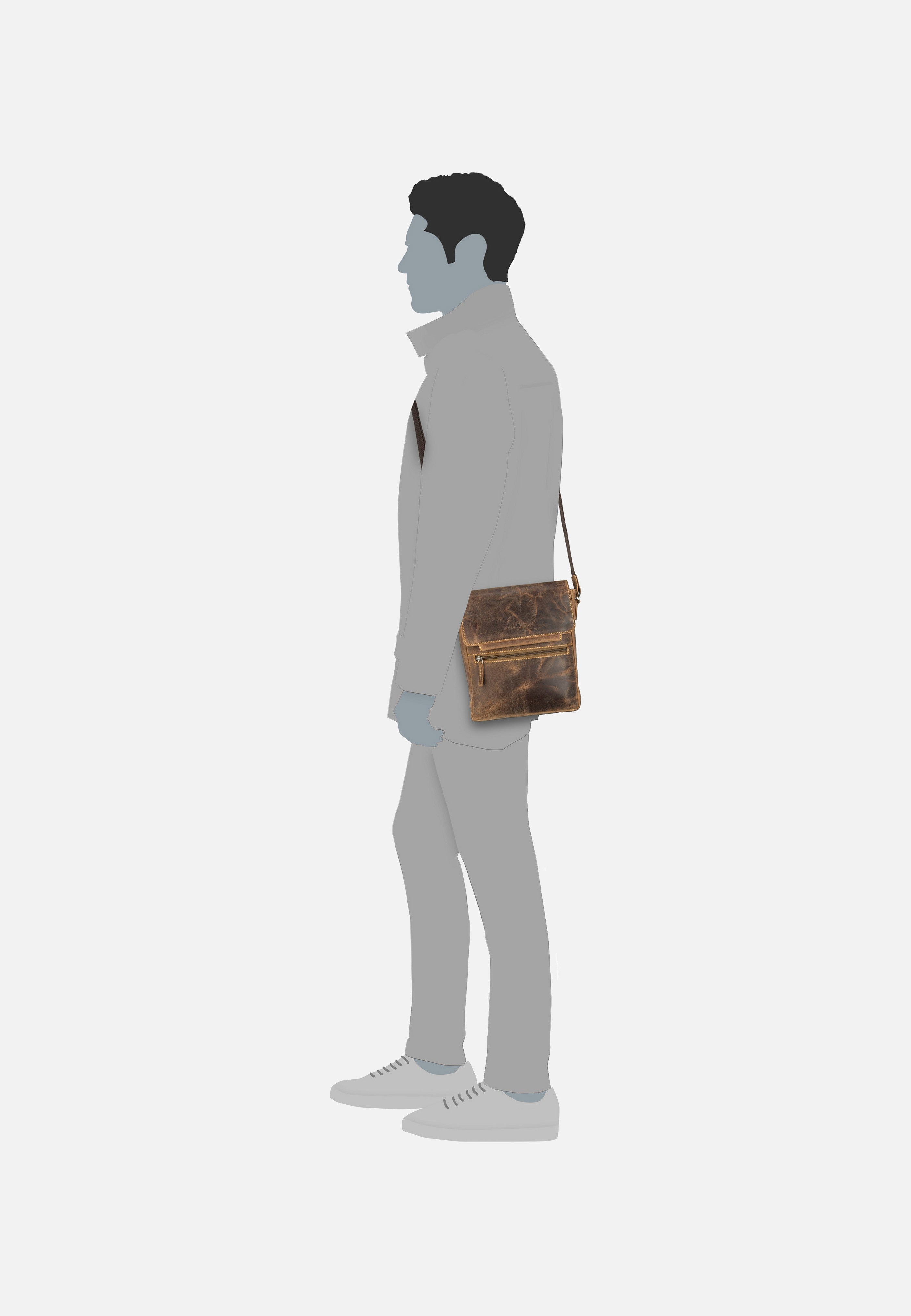 Greenburry - Vintage 1650C Brown - Crossbody Bag | Men-Image