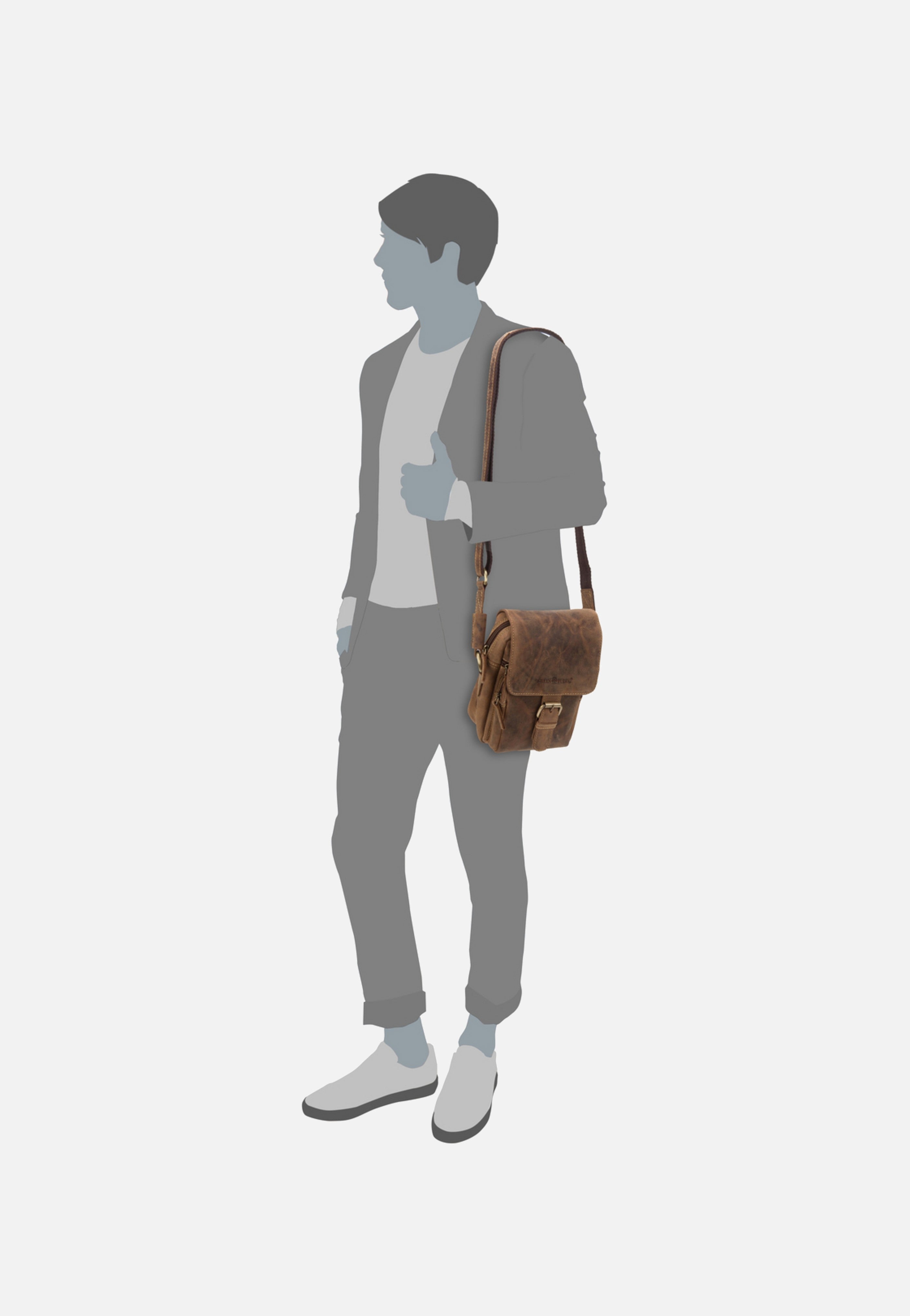 Greenburry - Vintage 1651 Sattelbraun - Shoulder Bag | Men-Image