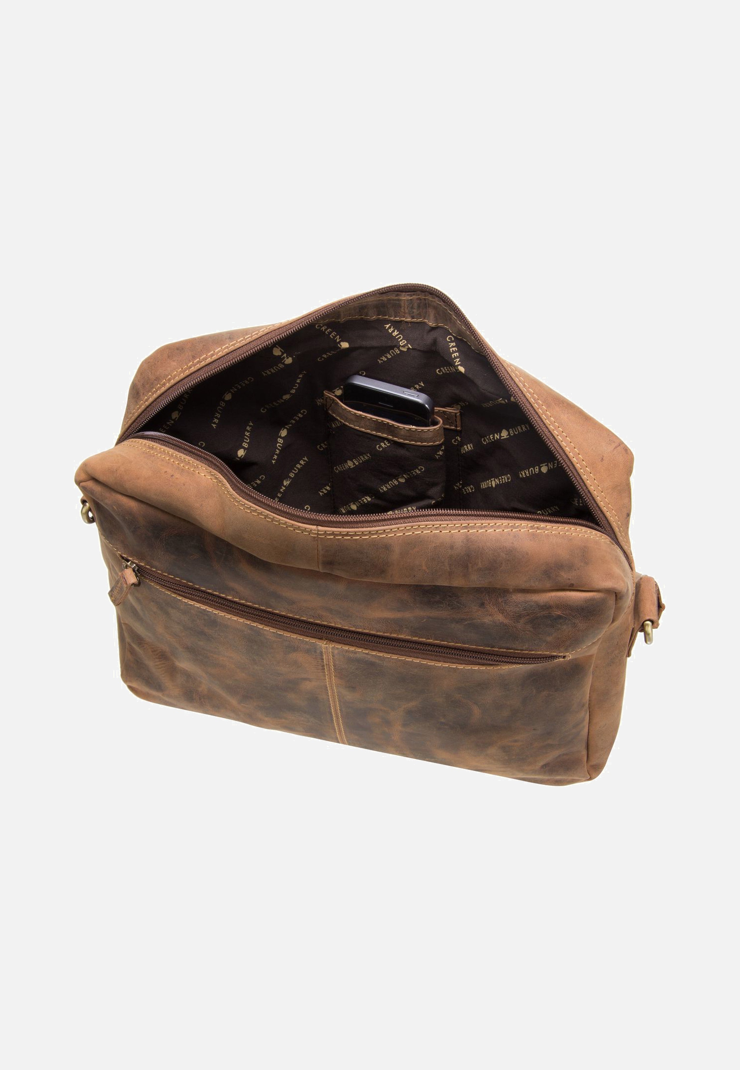 Greenburry - Vintage 1653 Reporter Bag Sattelbraun - Crossbody Bag | Men-Image