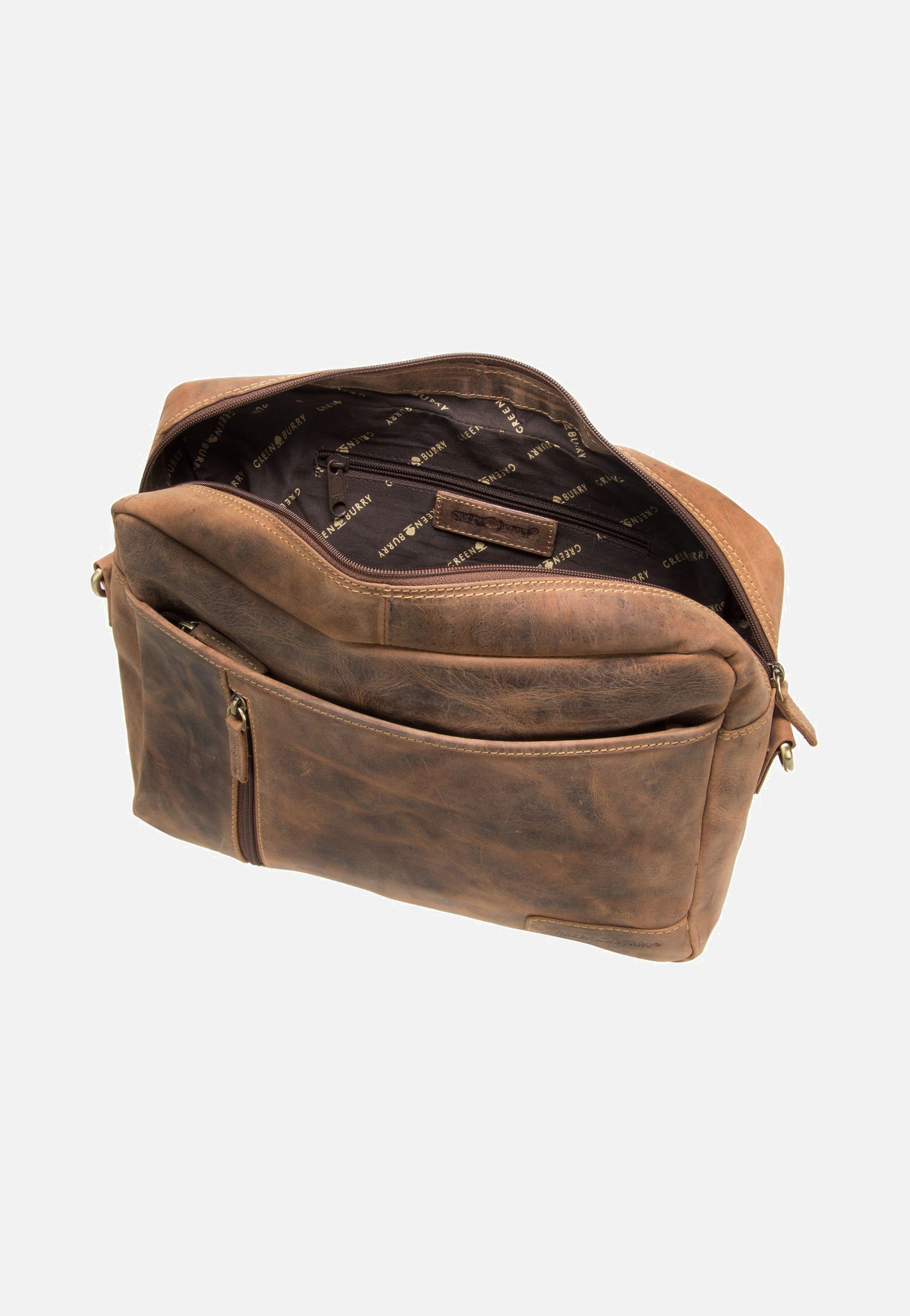 Greenburry - Vintage 1653 Reporter Bag Sattelbraun - Crossbody Bag | Men-Image