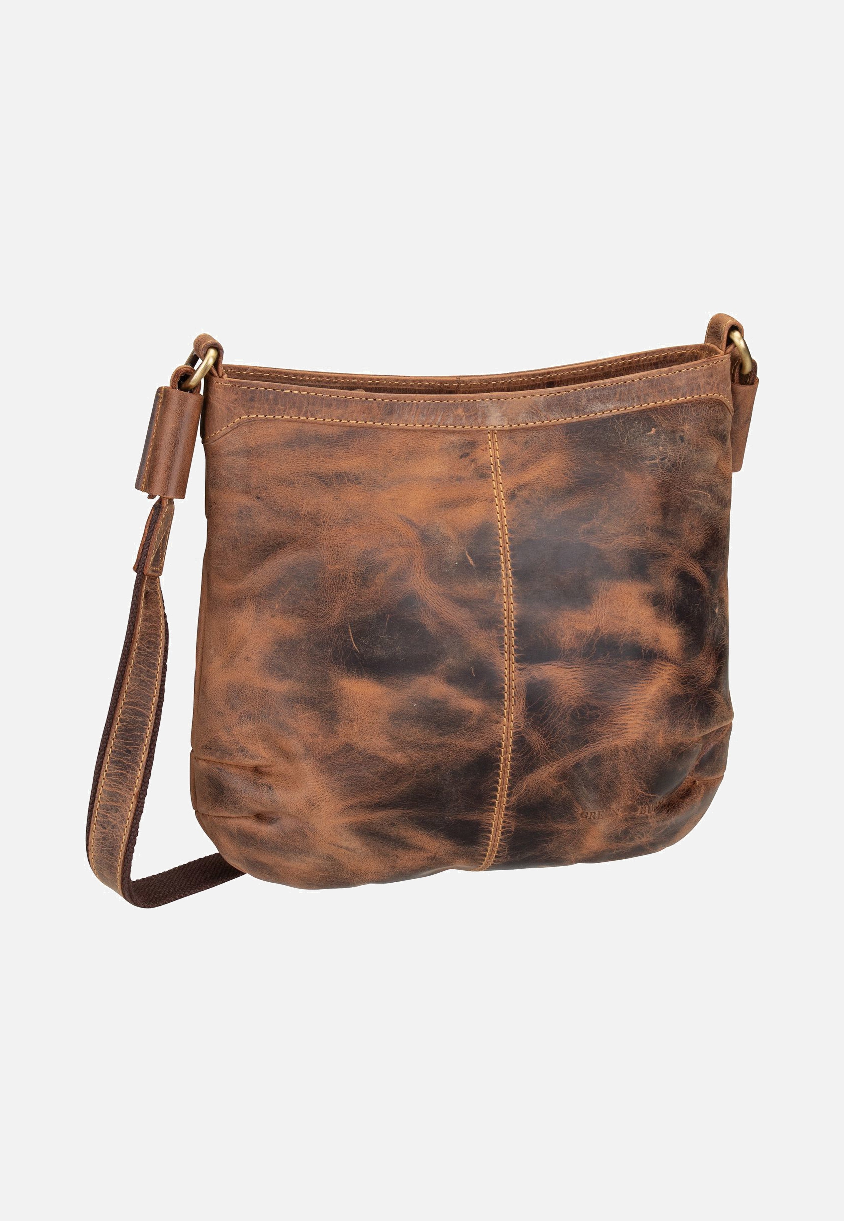 Greenburry Vintage 1655A Sattelbraun Beuteltasche