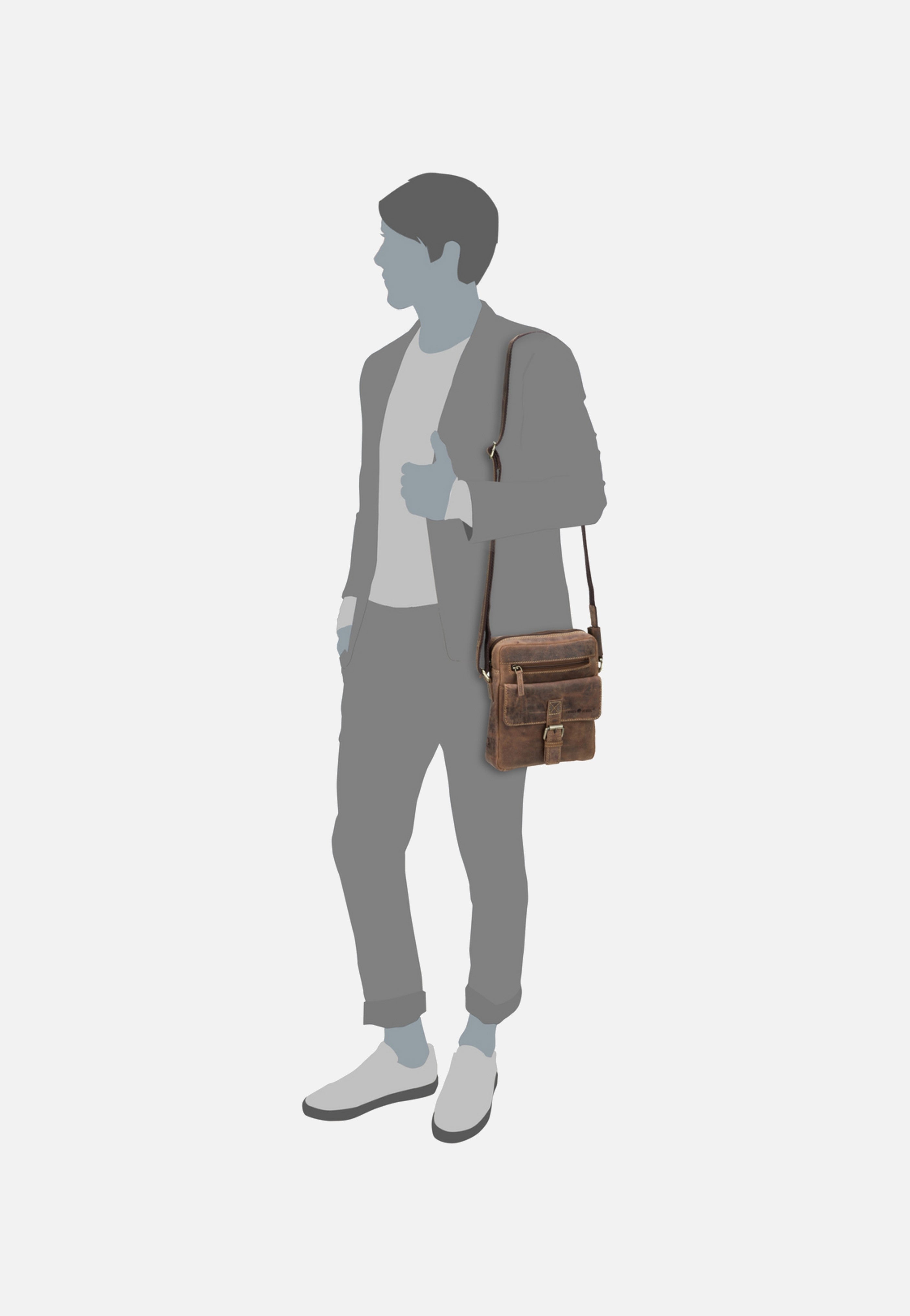 Greenburry - Vintage 1663 Sattelbraun - Crossbody Bag | Men-Image