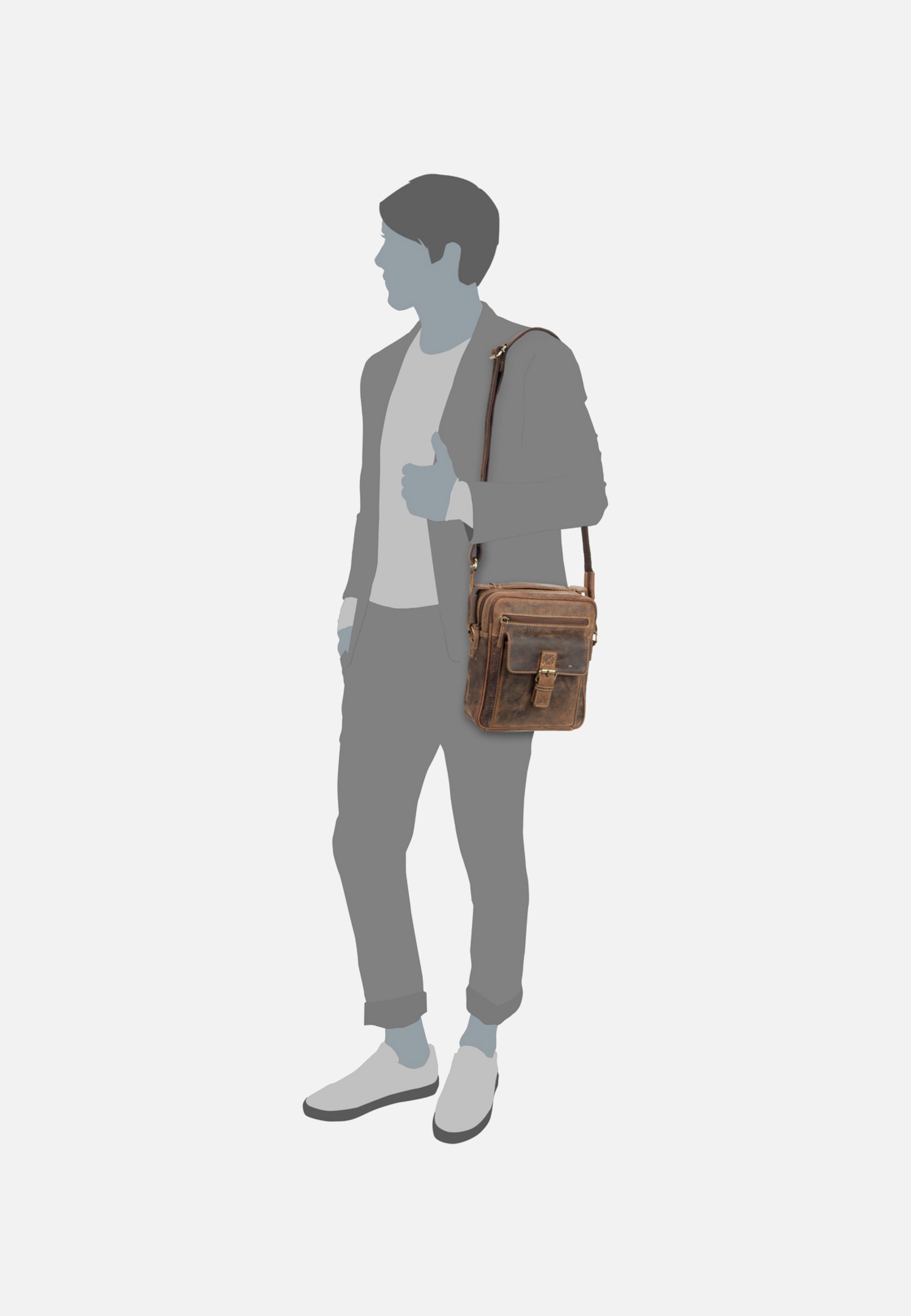 Greenburry - Vintage 1664 Medium Sattelbraun - Crossbody Bag | Men-Image