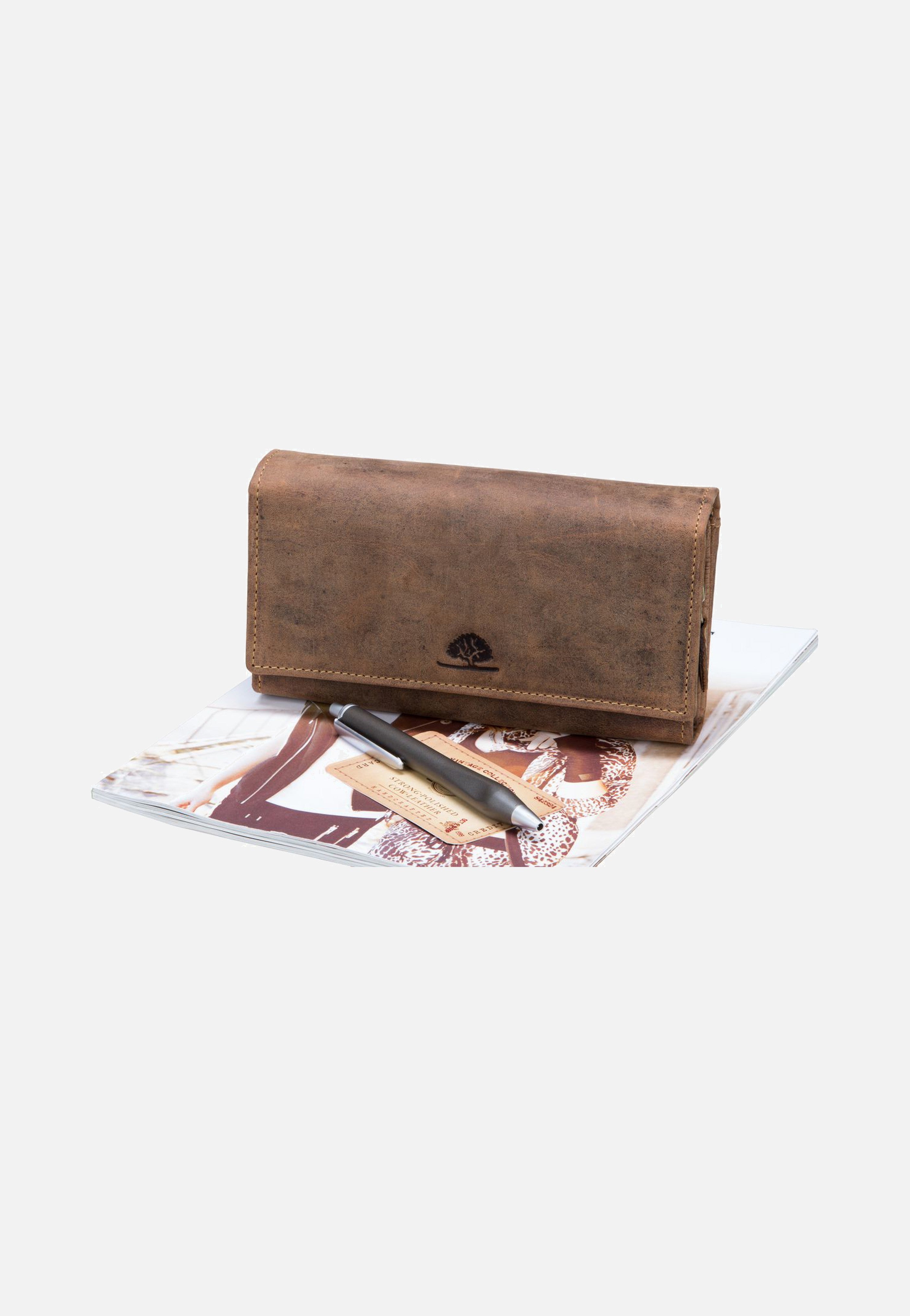 Greenburry - Vintage 1669 lang Sattelbraun - Wallet | Women-Image