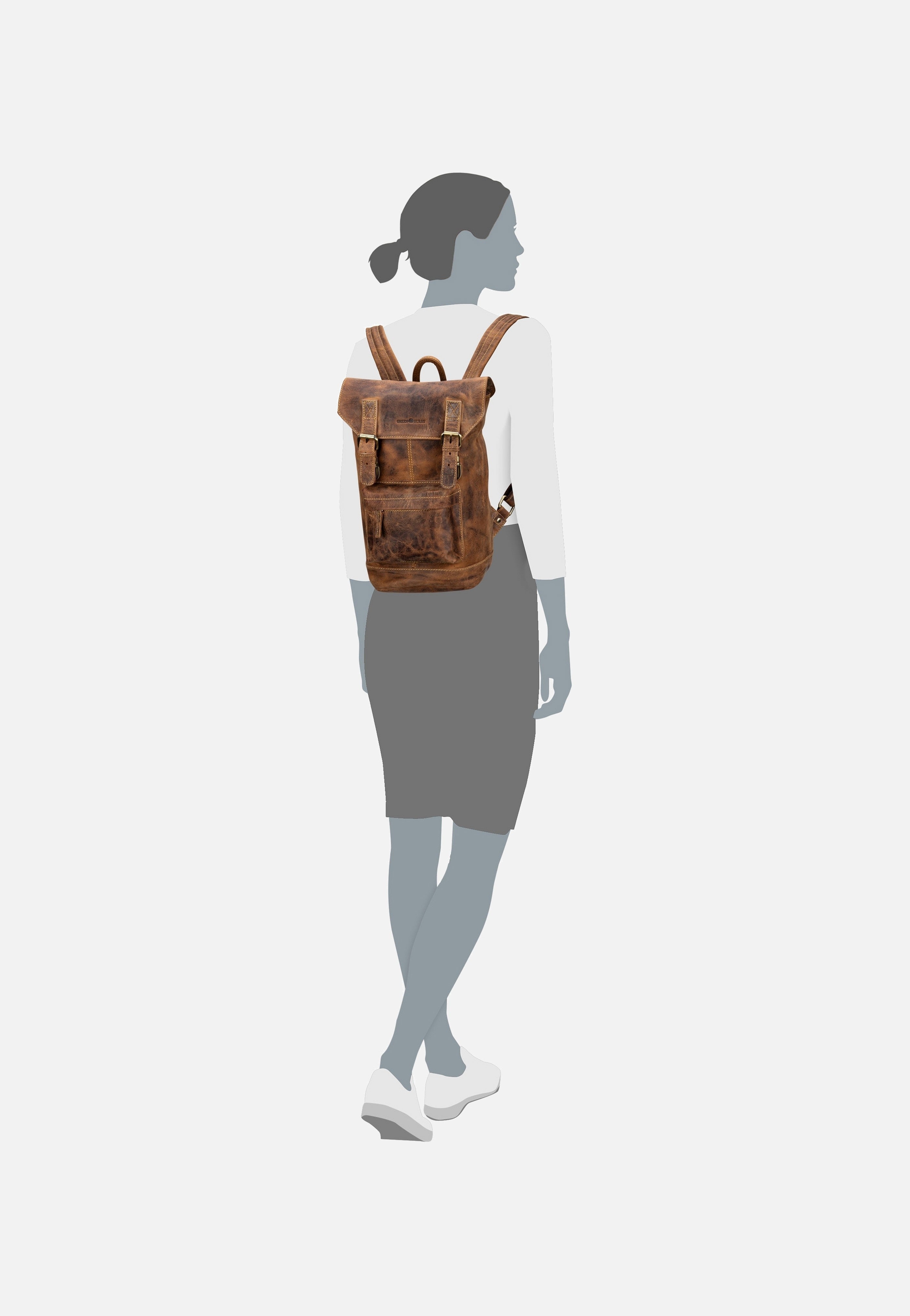 Greenburry - Vintage 1689S Sattelbraun - Backpack | Women-Image