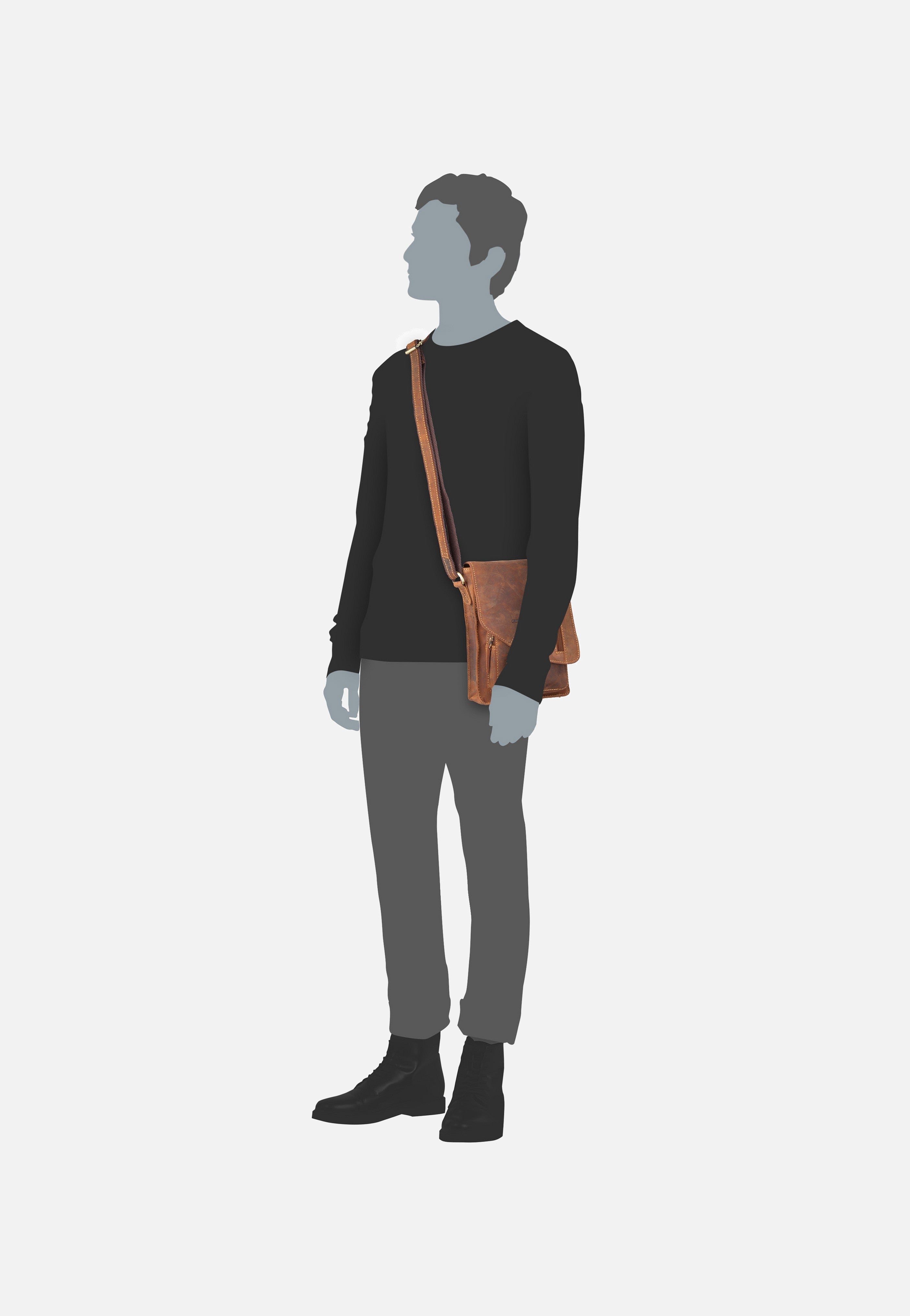 Greenburry - Vintage 1712 Brown - Crossbody Bag | Men-Image