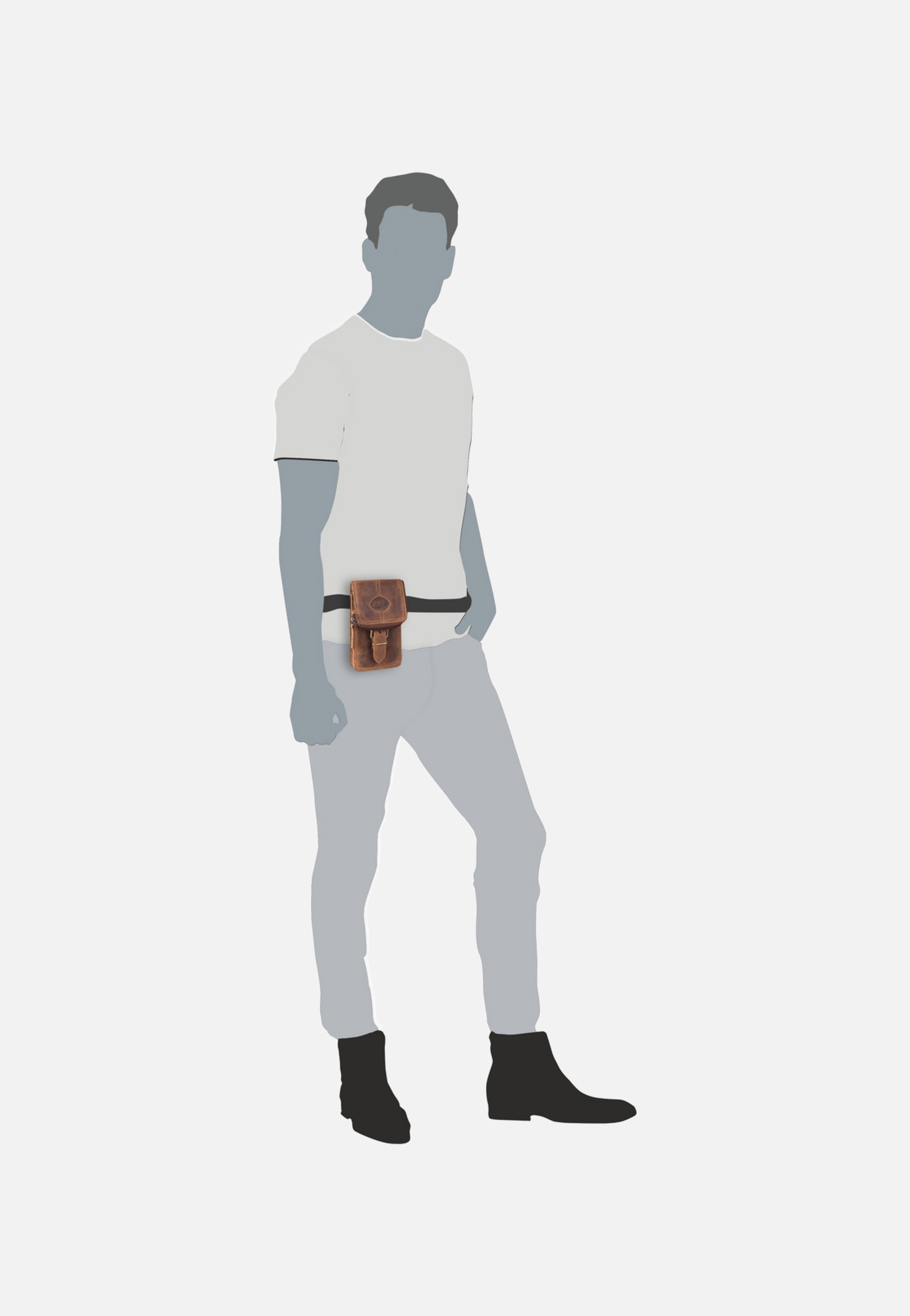 Greenburry - Vintage 326M RV-Gürteltasche XL Sattelbraun - Fanny Pack | Neutral-Image