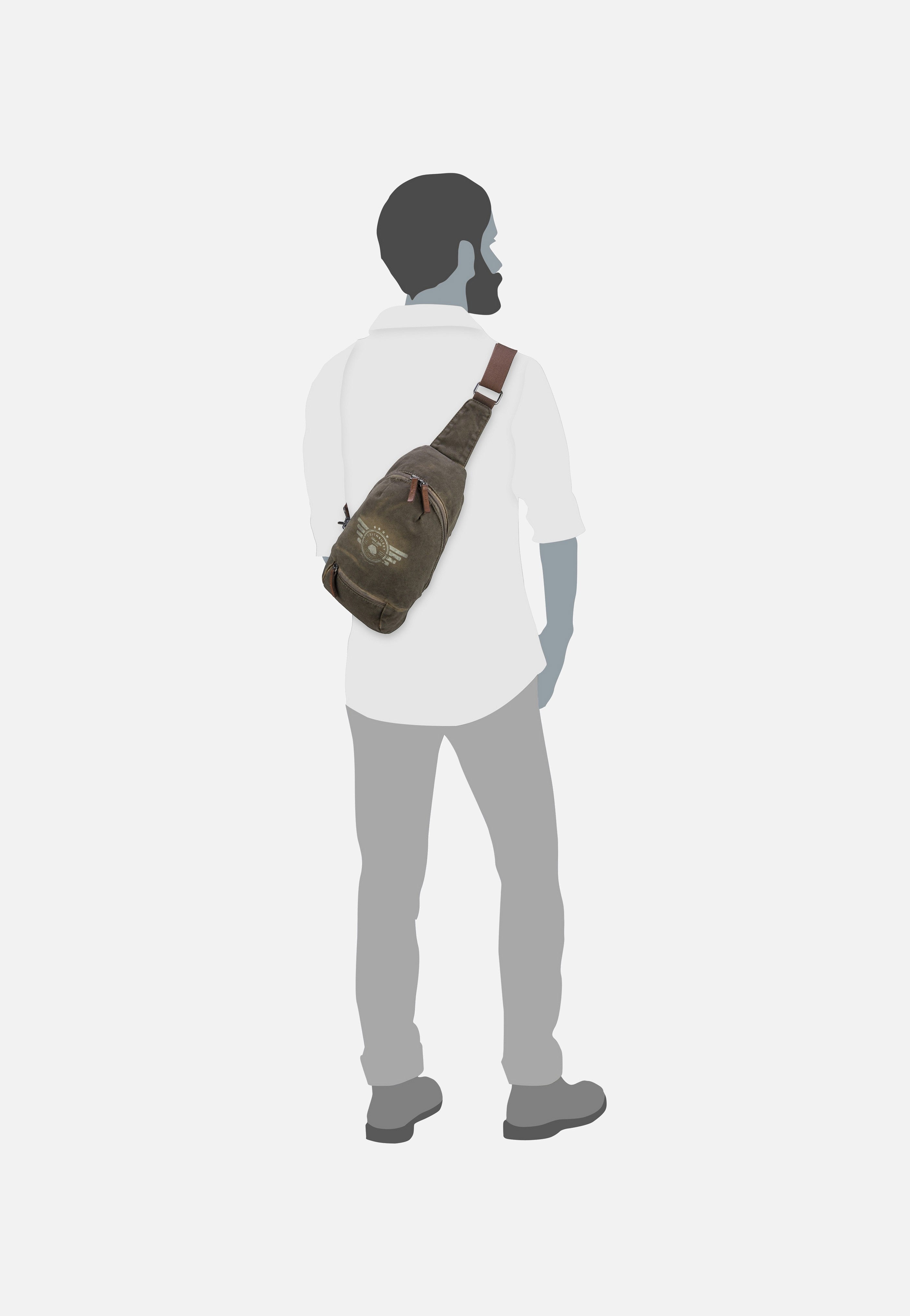 Greenburry - Vintage Aviator 5910 Khaki - Sling Bag | Men-Image