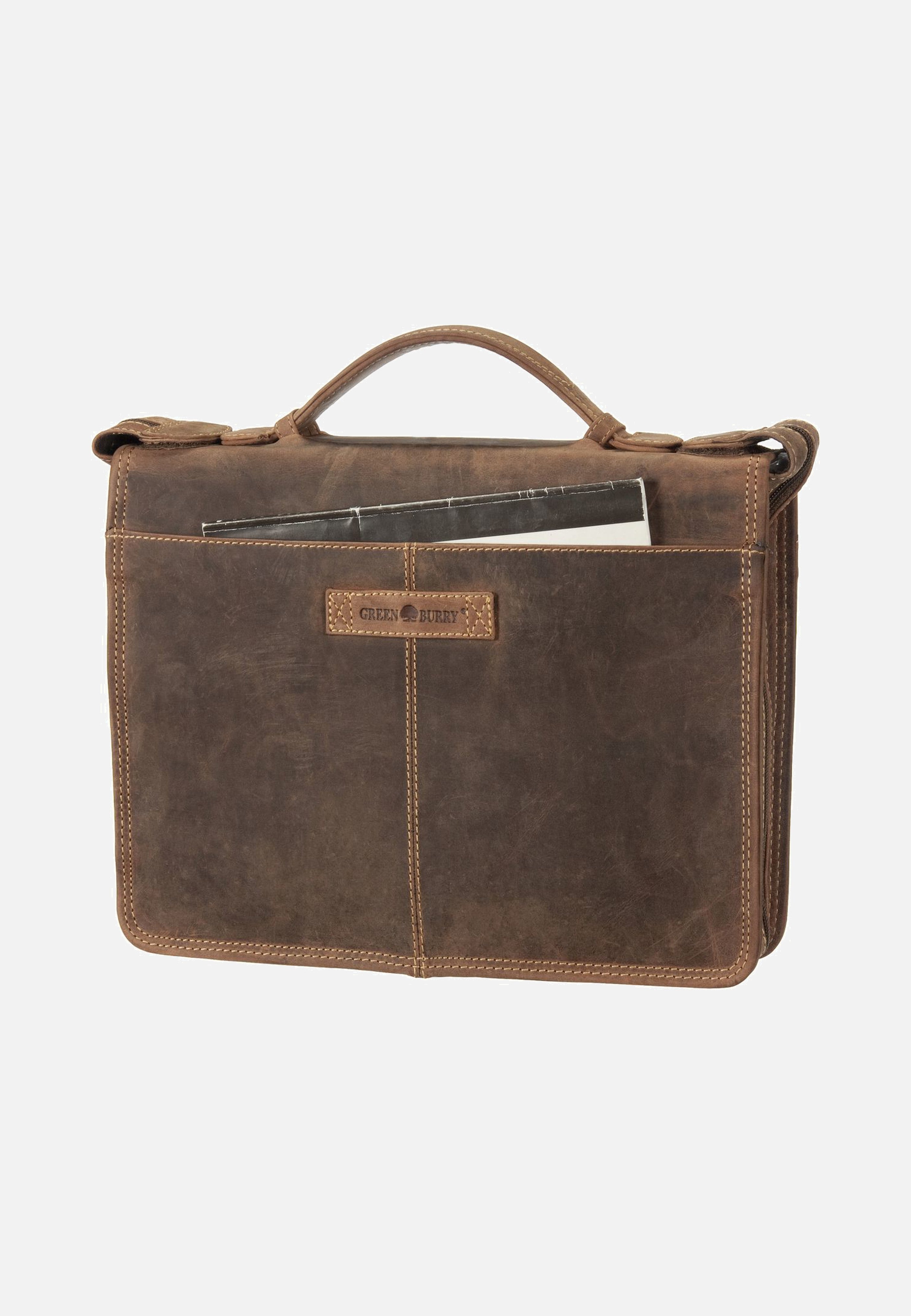 Greenburry - Vintage Business Planer Sattelbraun - Document Folder | Men-Image