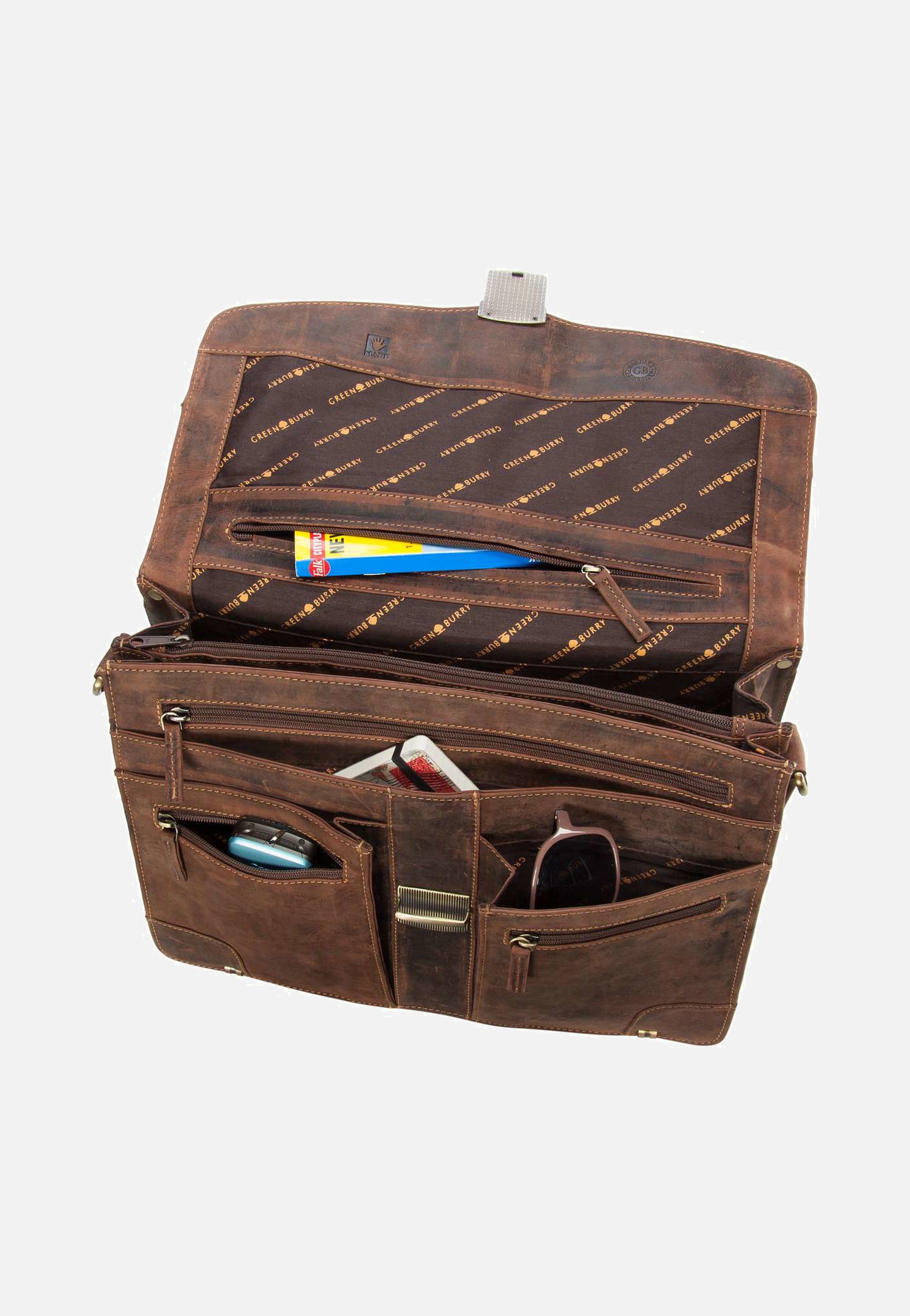 Greenburry - Vintage Mappe 2tlg. Sattelbraun - Briefcase | Men-Image