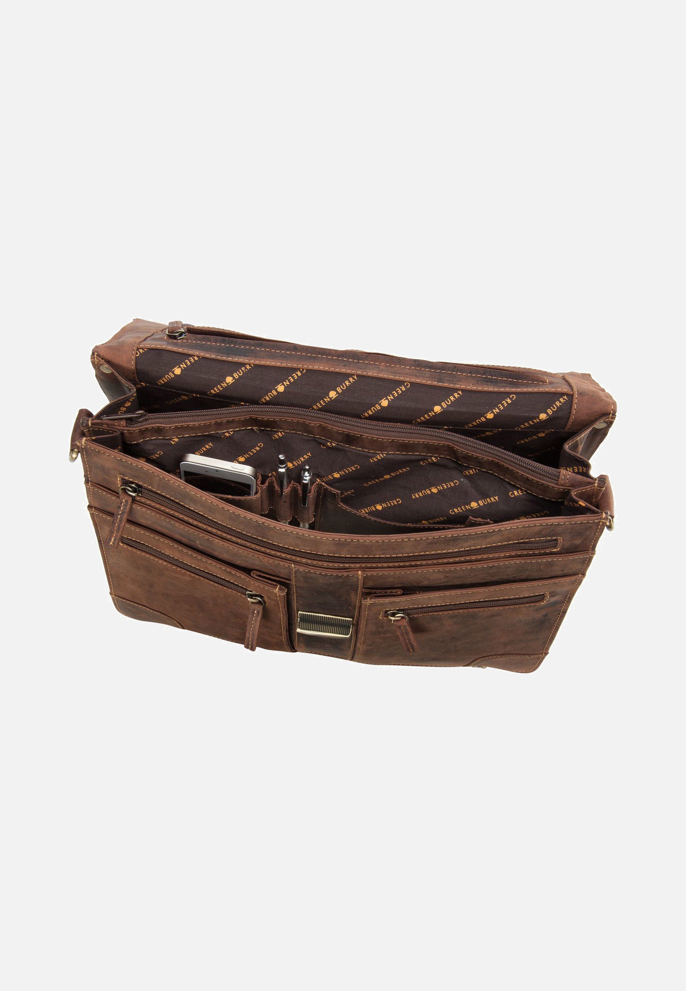 Greenburry - Vintage Mappe 2tlg. Sattelbraun - Briefcase | Men-Image