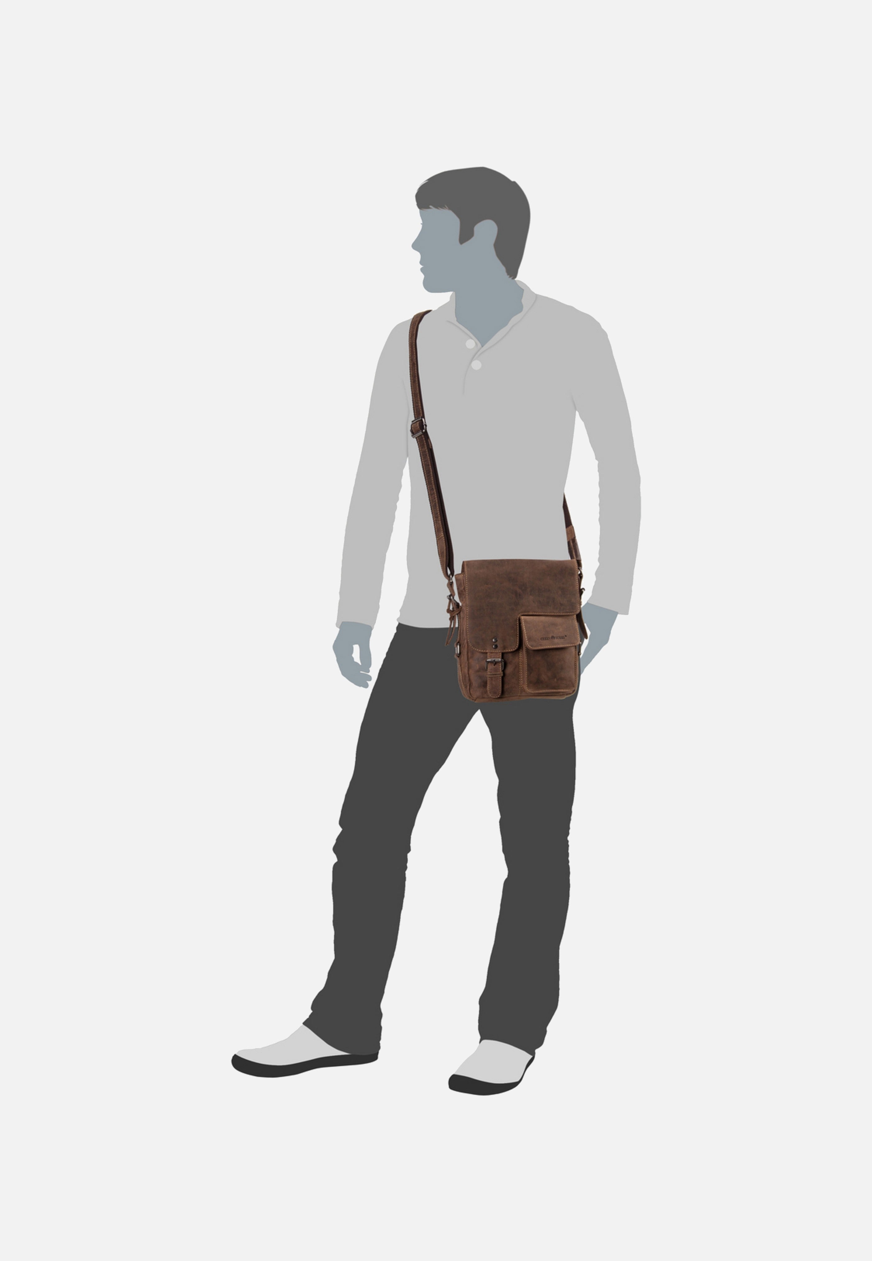 Greenburry - Vintage Revival Messenger 1912 Sattelbraun - Shoulder Bag | Men-Image