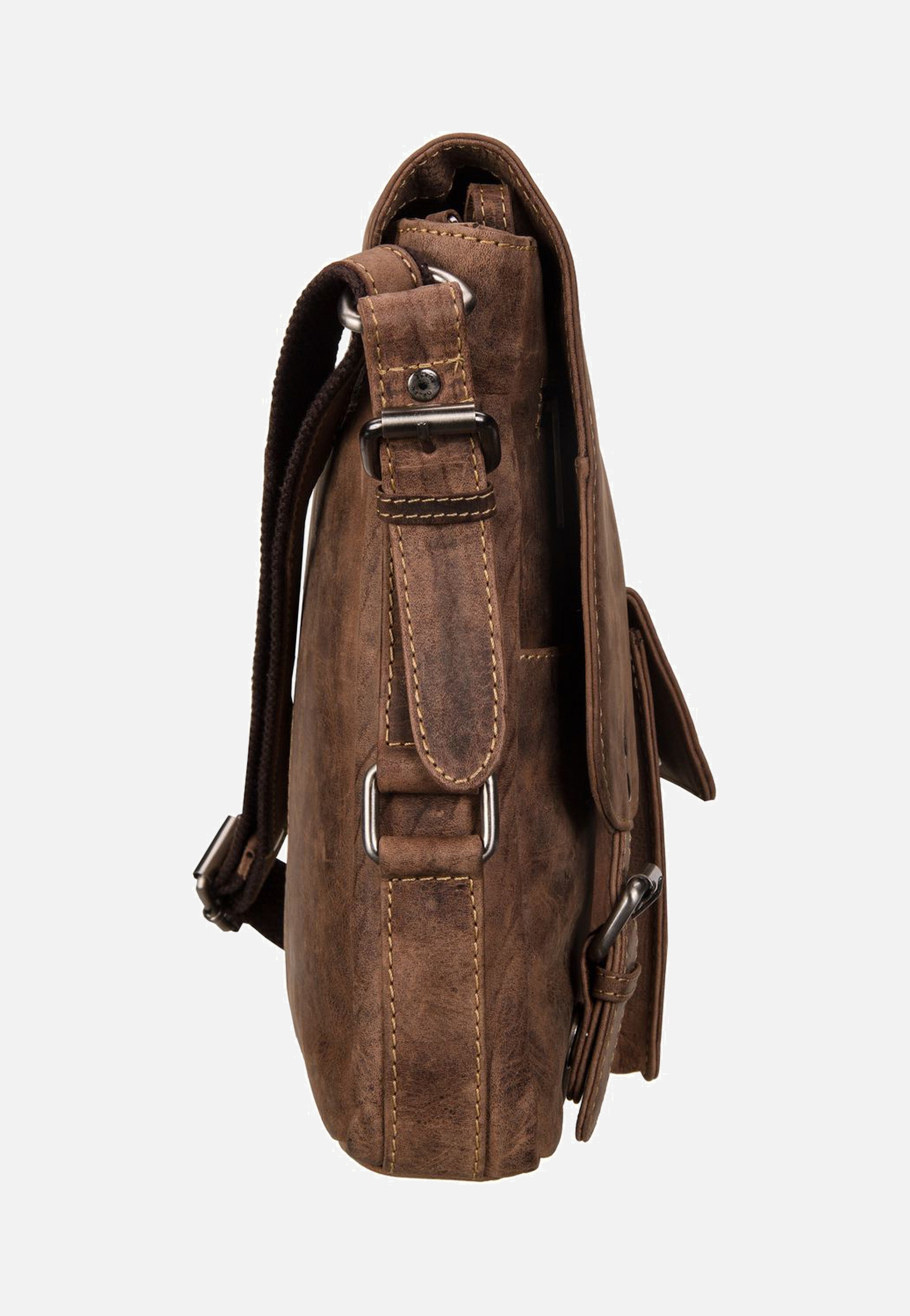 Greenburry - Vintage Revival Messenger 1912 Sattelbraun - Shoulder Bag | Men-Image