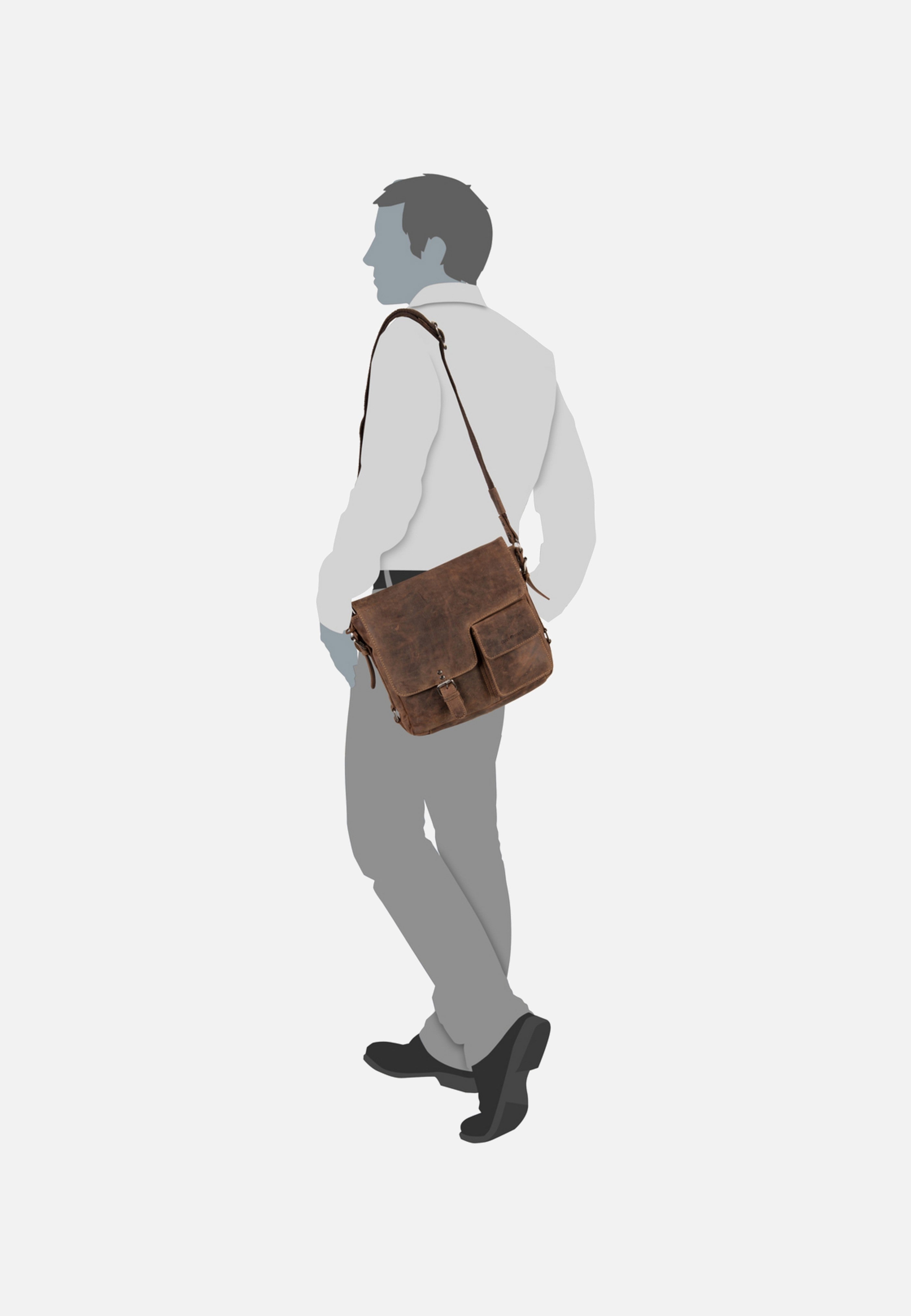 Greenburry - Vintage Revival Messenger 1913 Sattelbraun - Messenger Bag | Men-Image