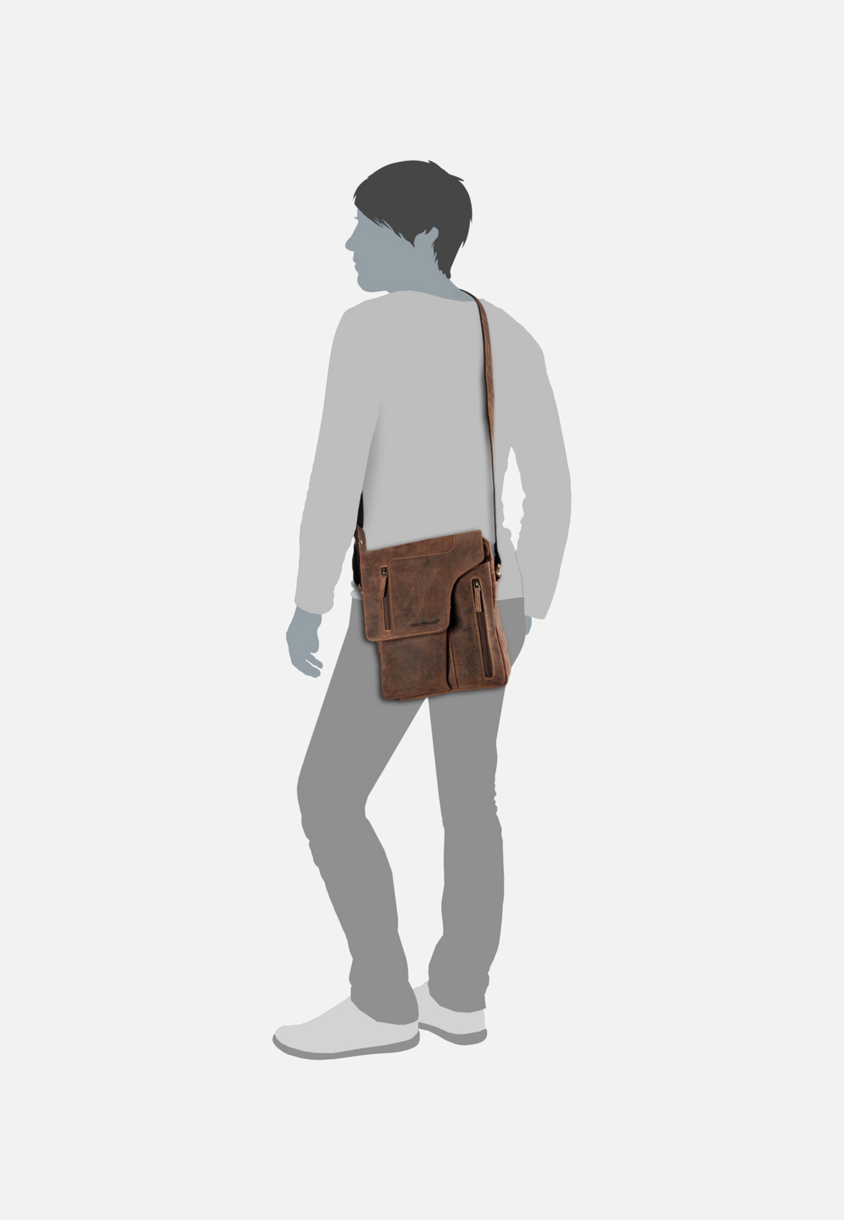 Greenburry - Vintage Revolver Bag Sattelbraun - Crossbody Bag | Men-Image