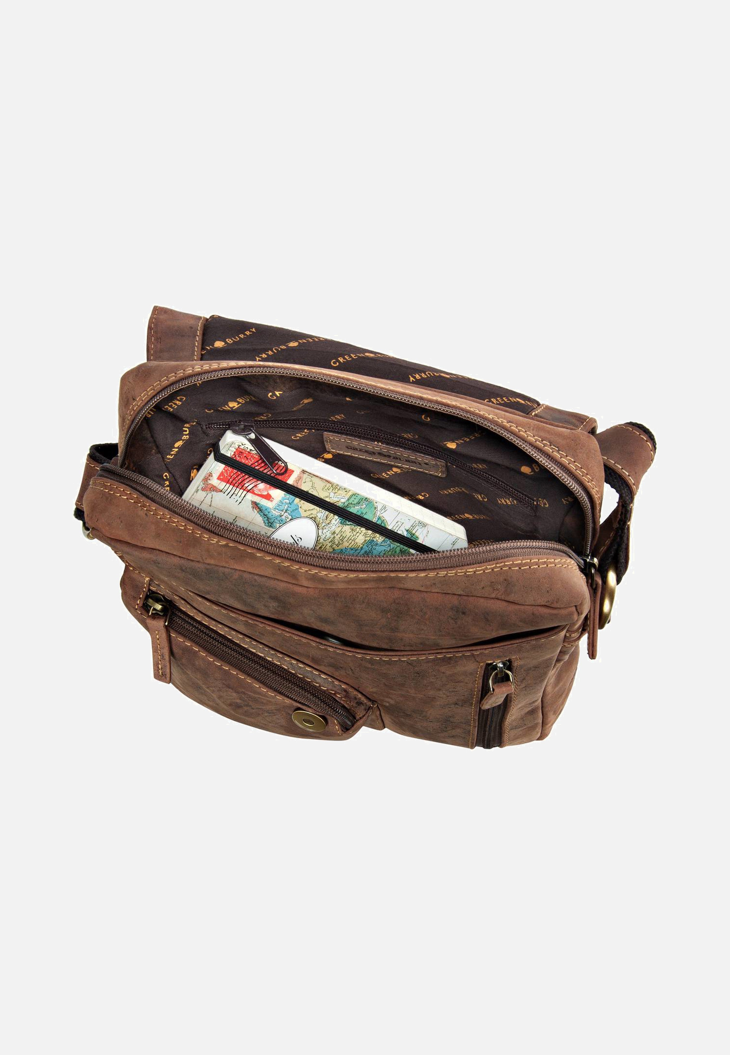 Greenburry - Vintage Revolver Bag Sattelbraun - Crossbody Bag | Men-Image