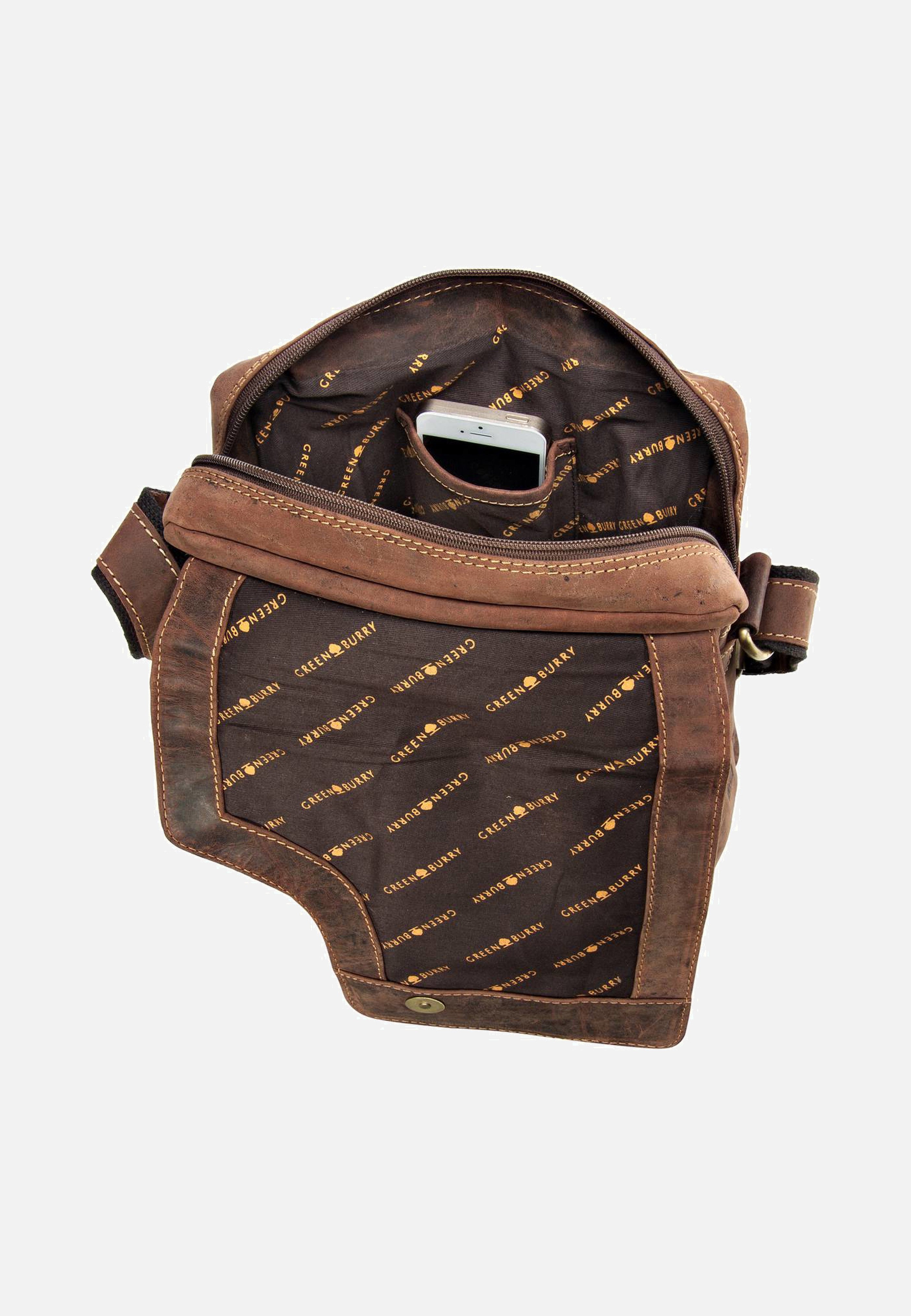 Greenburry - Vintage Revolver Bag Sattelbraun - Crossbody Bag | Men-Image