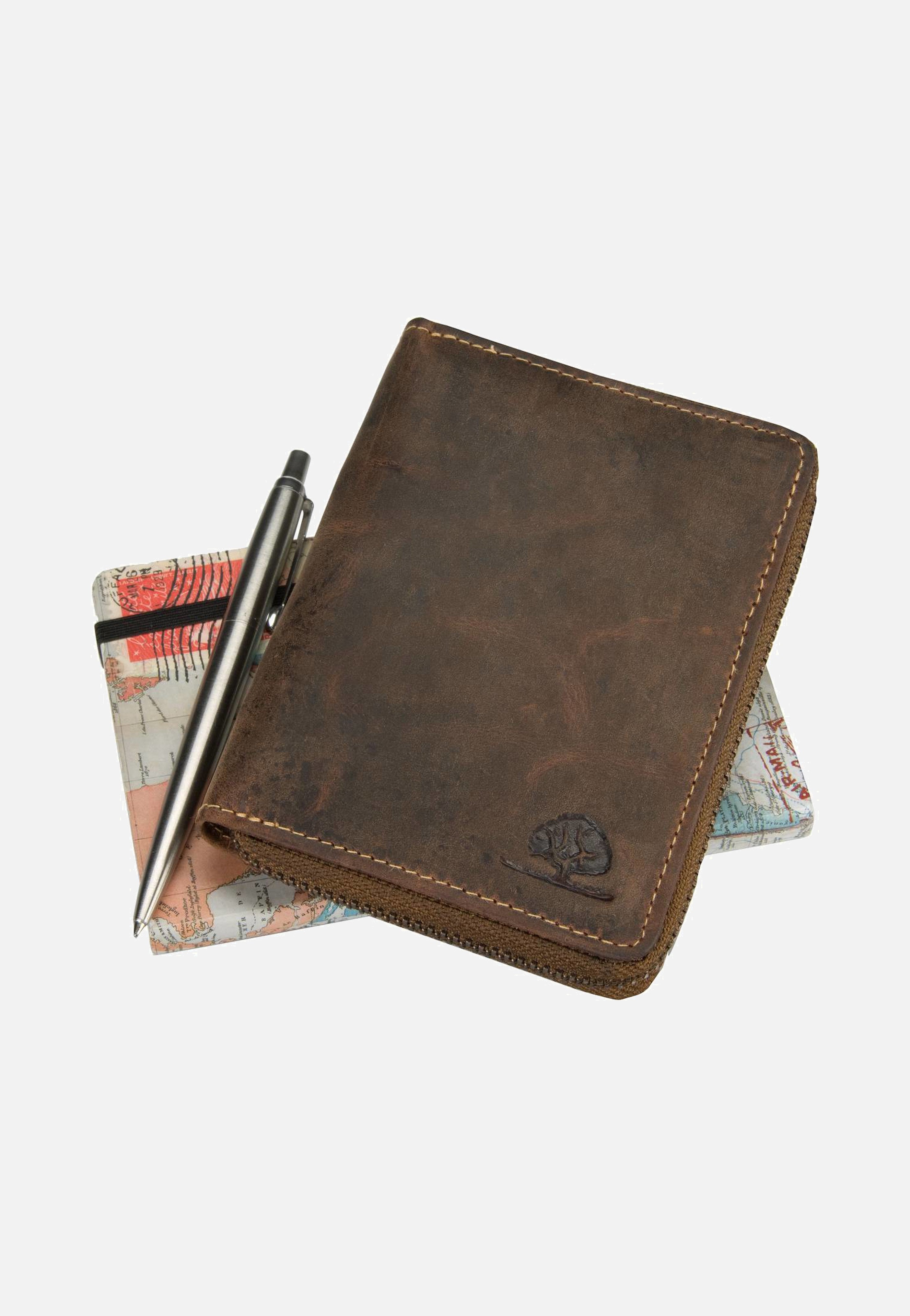 Greenburry Vintage Sattelbraun Portemonnaie