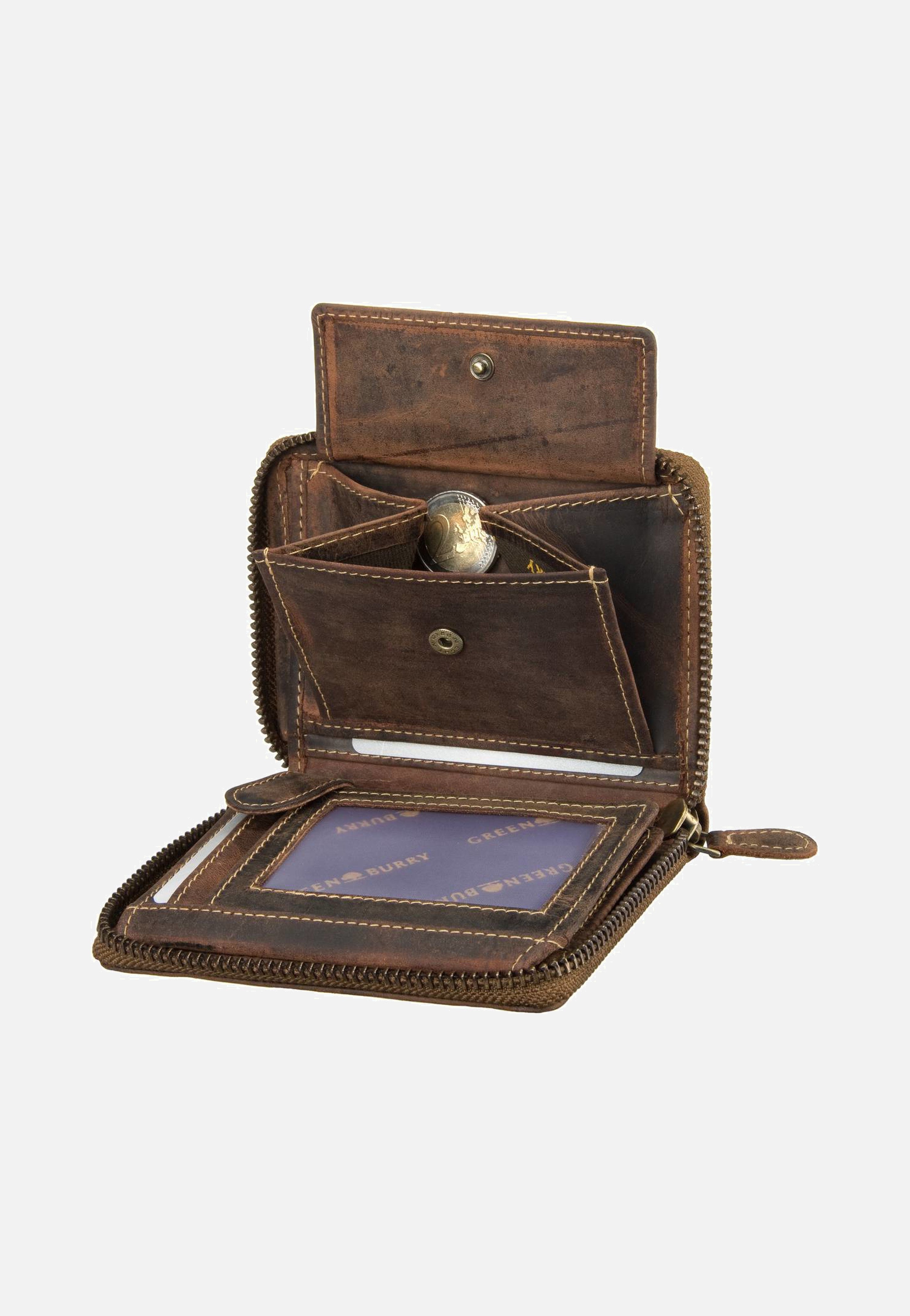 Greenburry Vintage Sattelbraun Portemonnaie