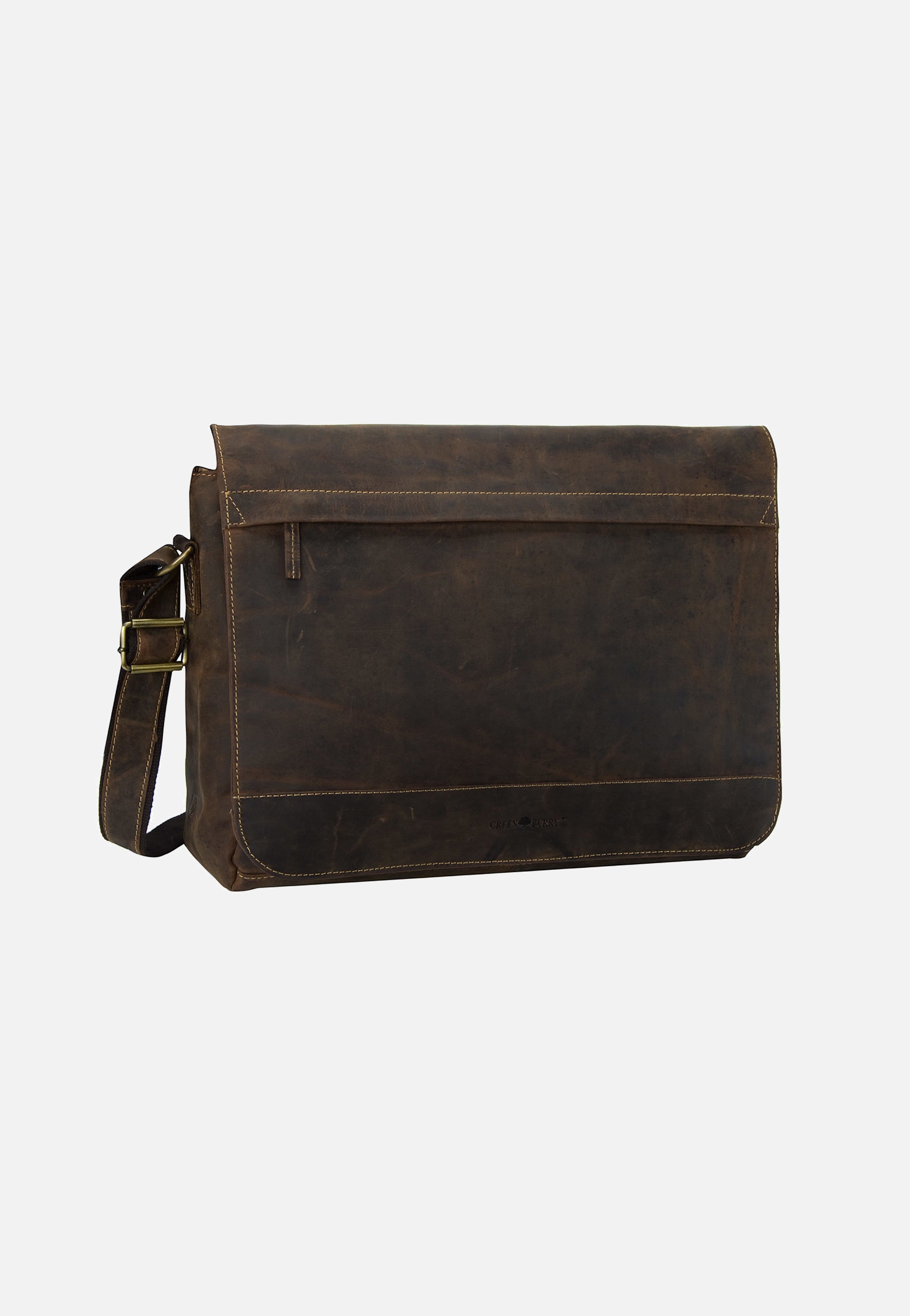 Greenburry - Vintage XXL Tasche Sattelbraun - Messenger Bag | Men-Image