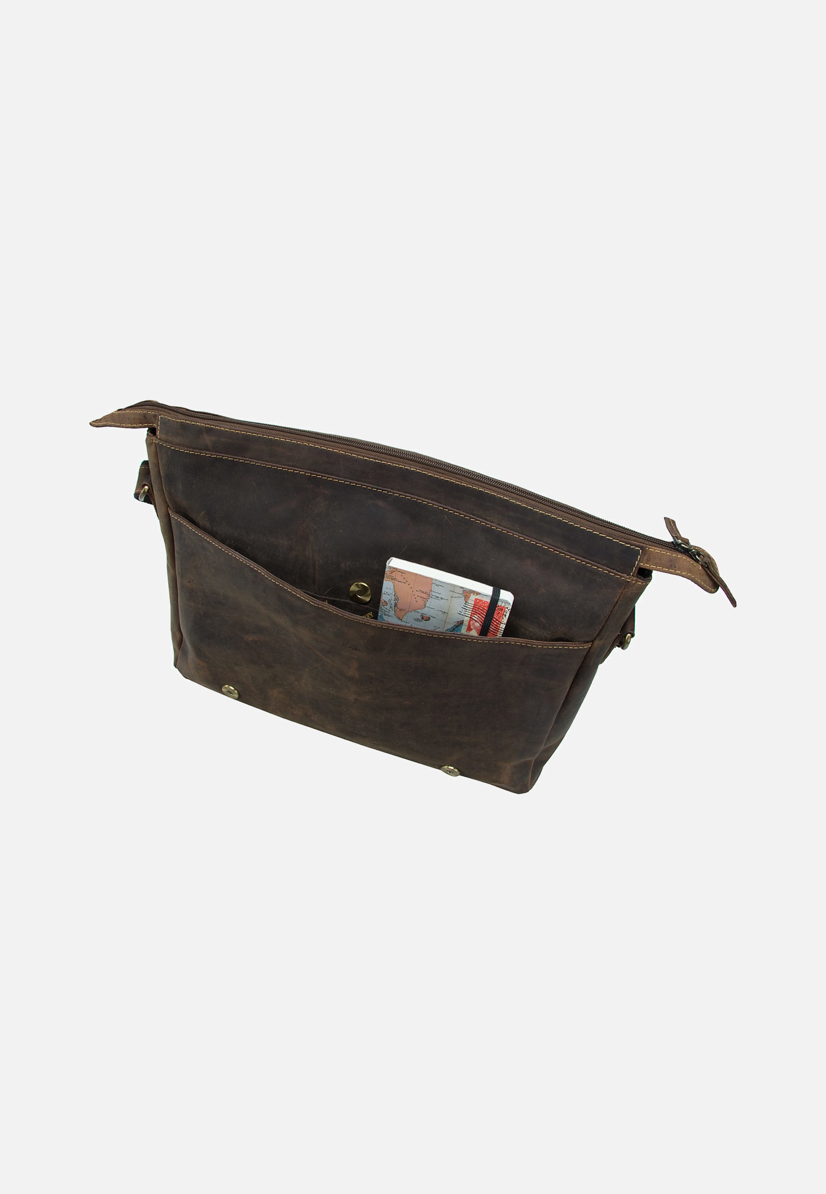 Greenburry - Vintage XXL Tasche Sattelbraun - Messenger Bag | Men-Image