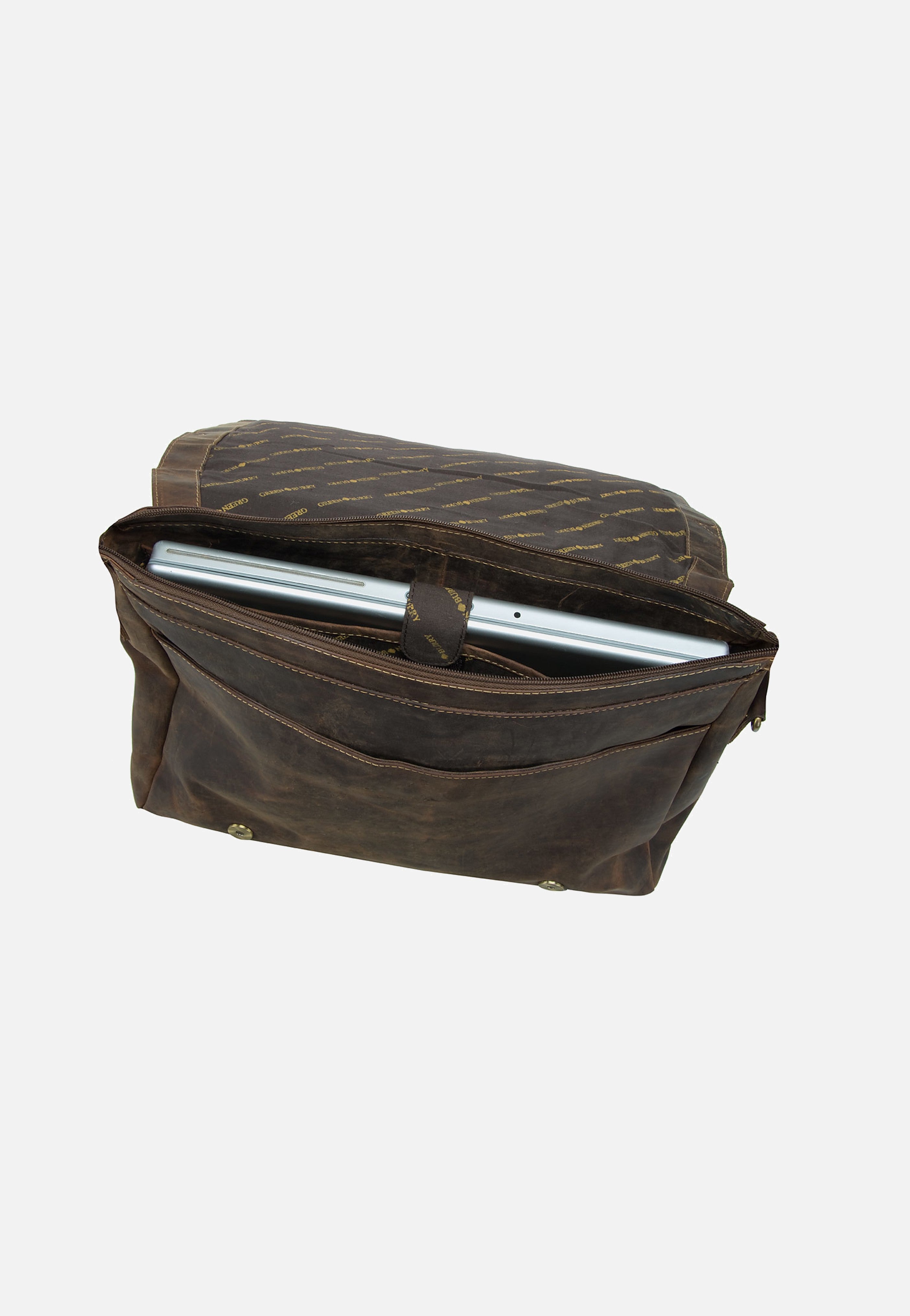 Greenburry - Vintage XXL Tasche Sattelbraun - Messenger Bag | Men-Image