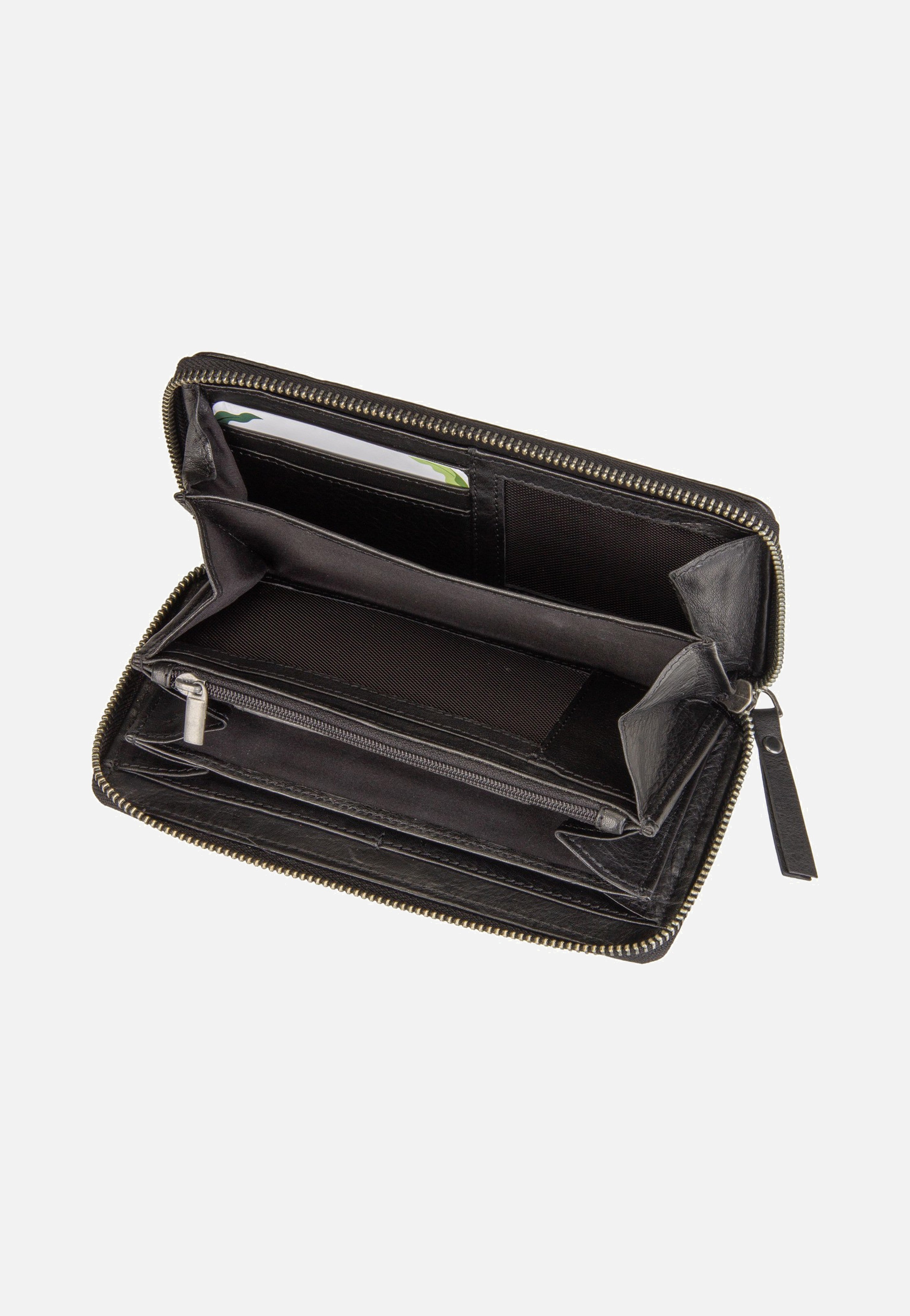 Greenburry Colombiana Rv-Damenbörse Lang RFID Black Portemonnaie