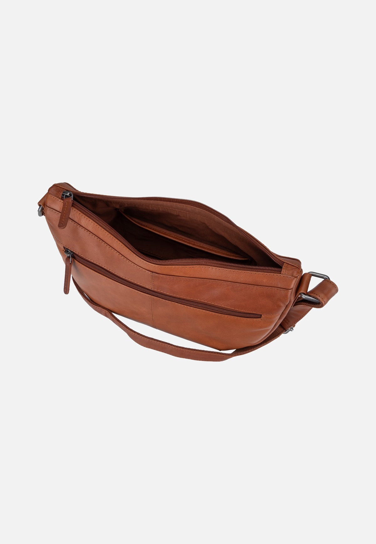 Greenburry Fiorentina Half-Moon Tan Sling Bag