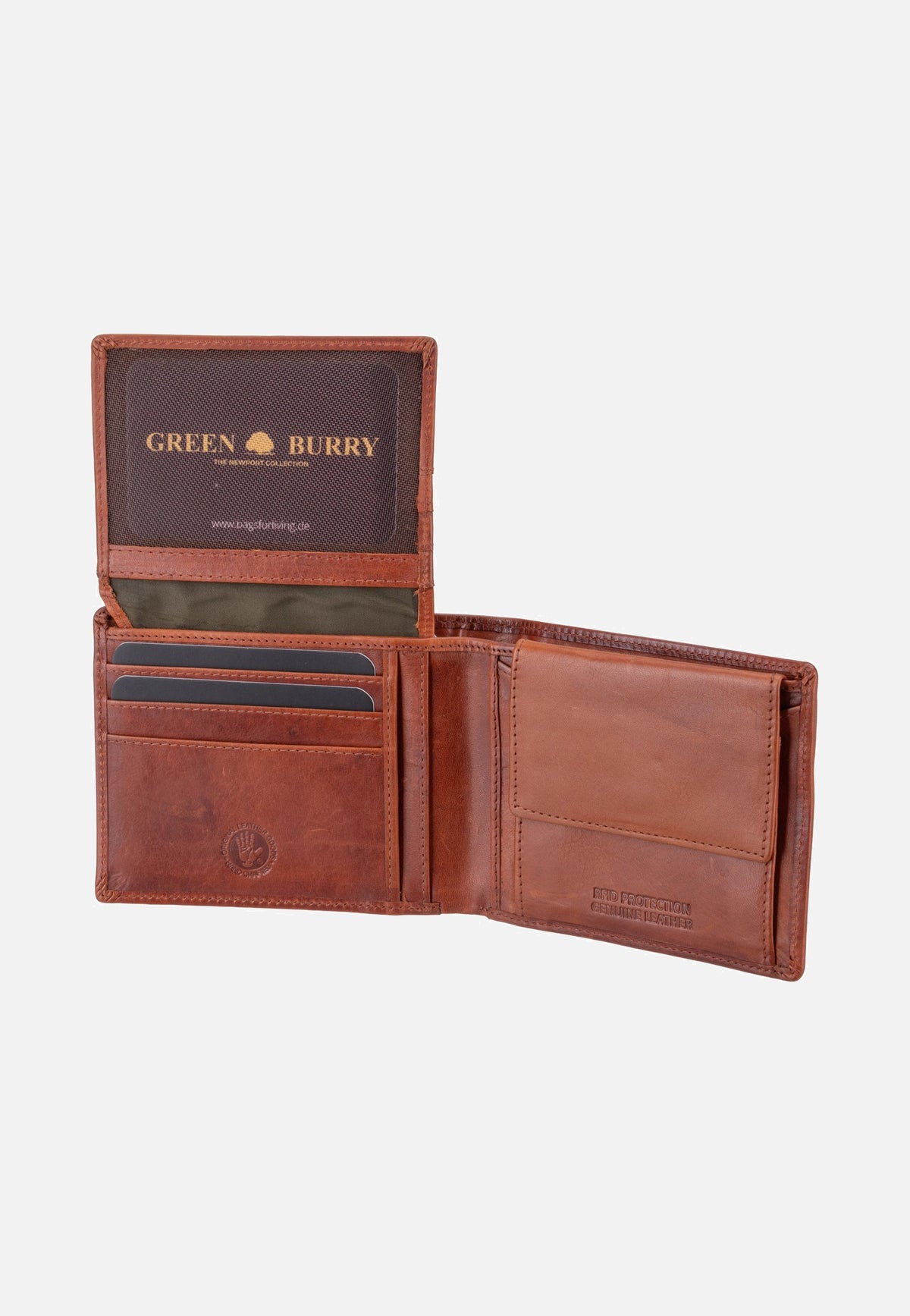 Greenburry Newport 2114 RFID Caramel Portemonnaie