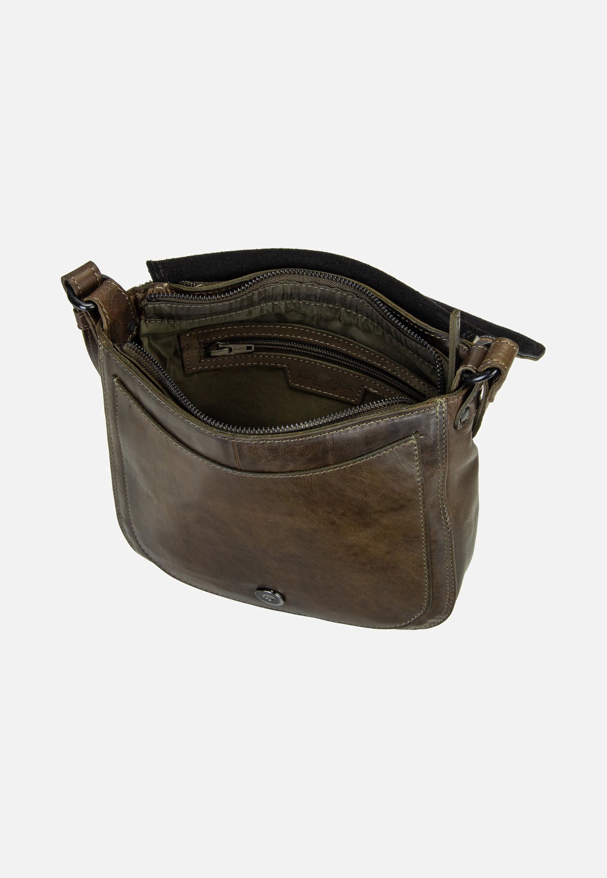 Greenburry Newport 2121 British Green Crossbody Bag