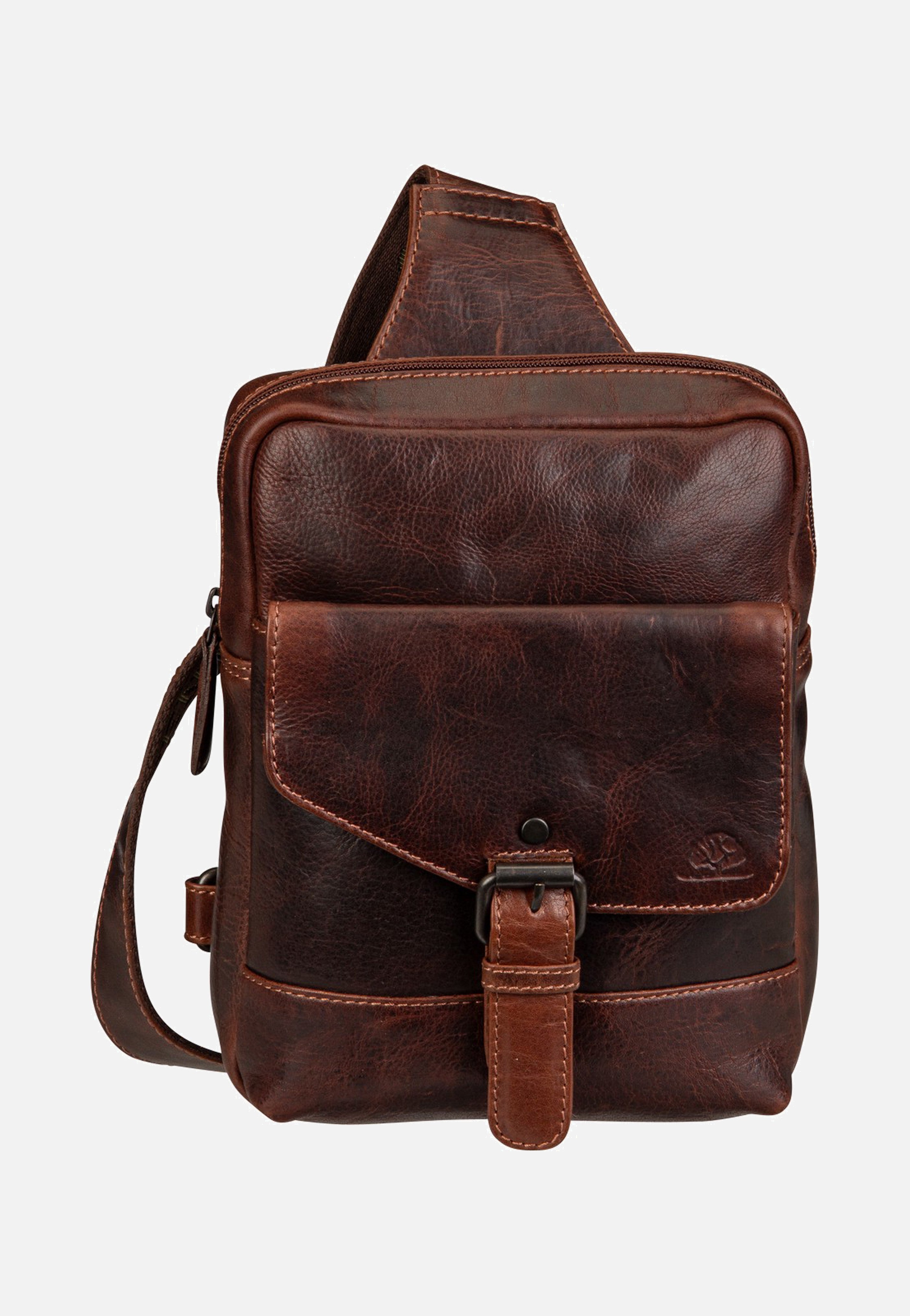 Greenburry Rugged Body-Crossover Bag III Teak Brown Sling Bag