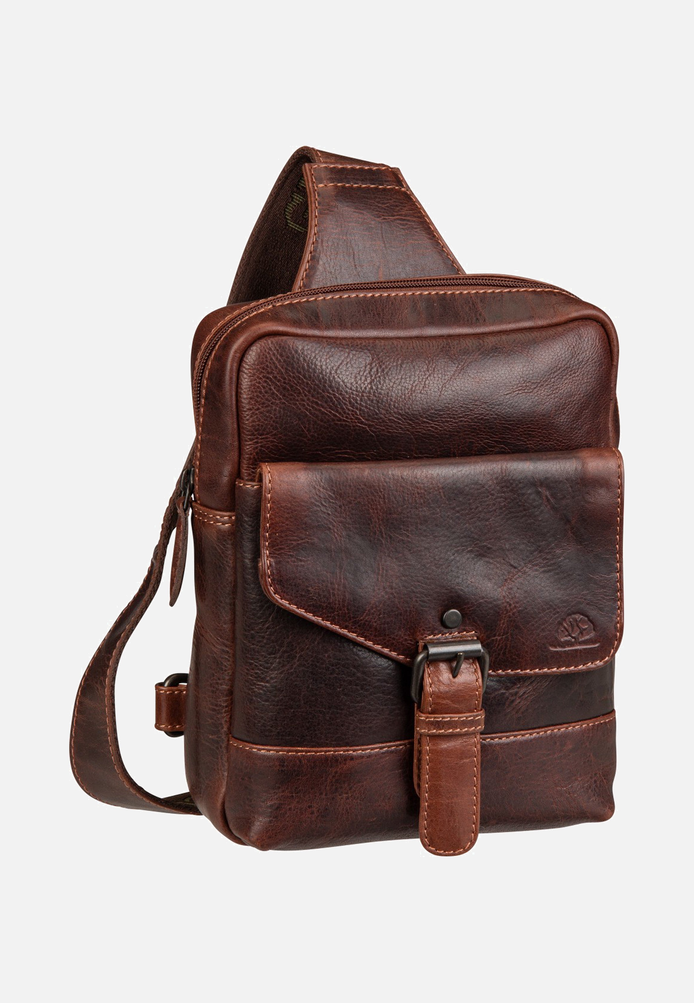 Greenburry Rugged Body-Crossover Bag III Teak Brown Sling Bag