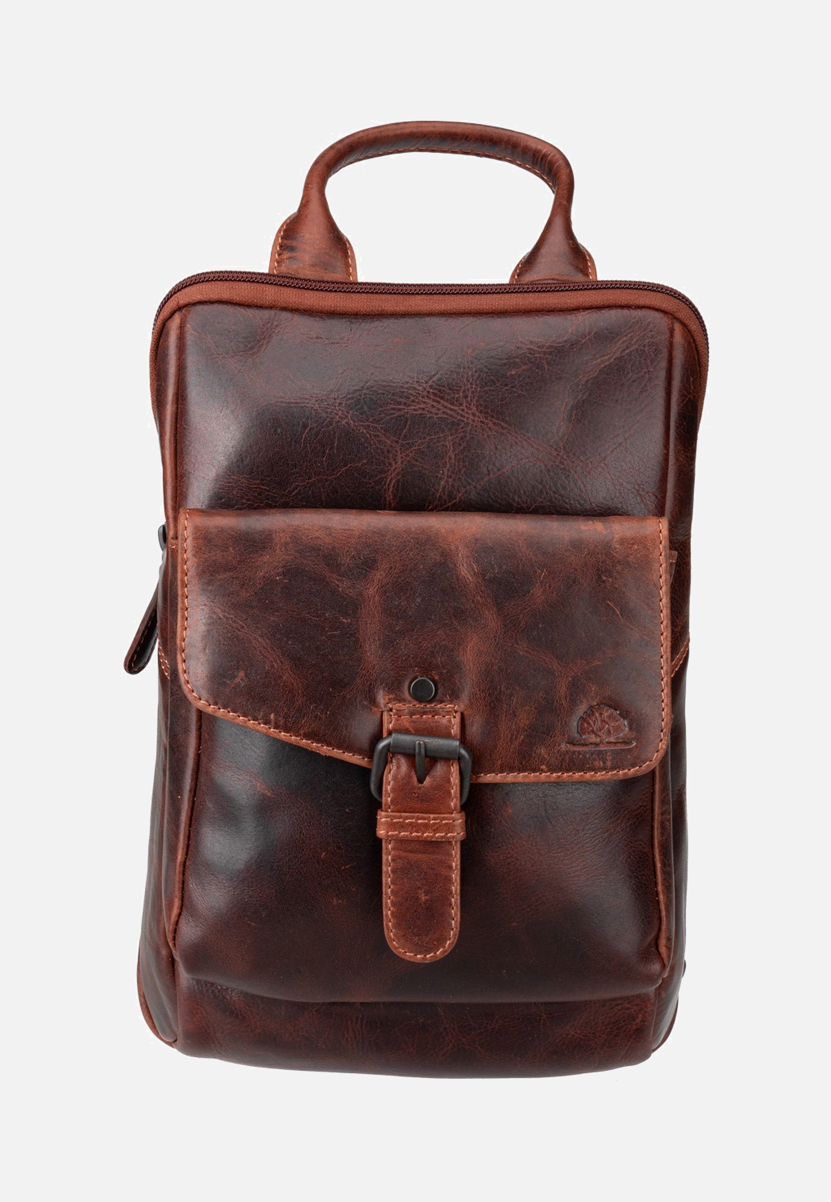 Greenburry Rugged Body-Crossover Bag I Teak Brown Umhängetasche