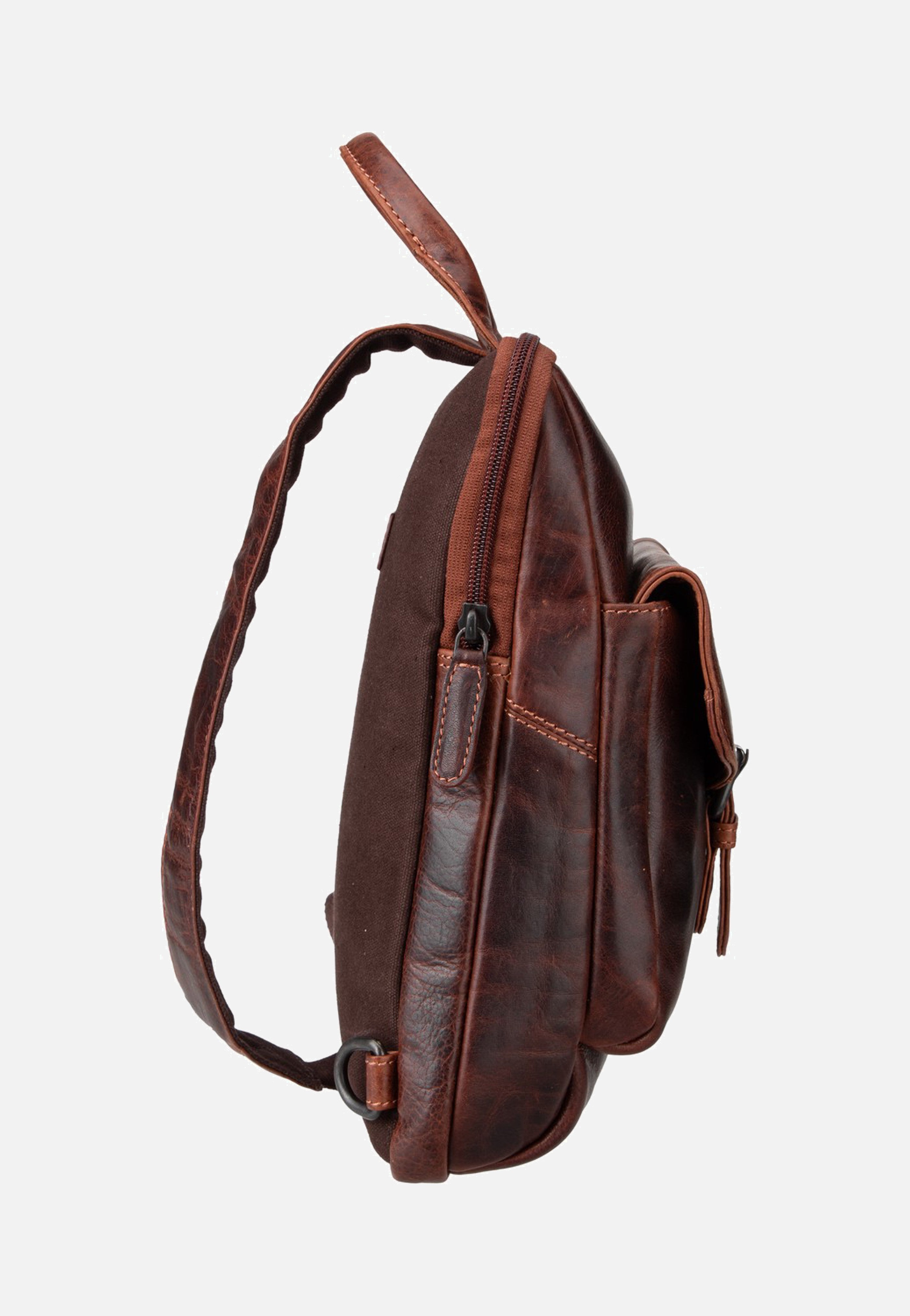 Greenburry Rugged Body-Crossover Bag I Teak Brown Umhängetasche