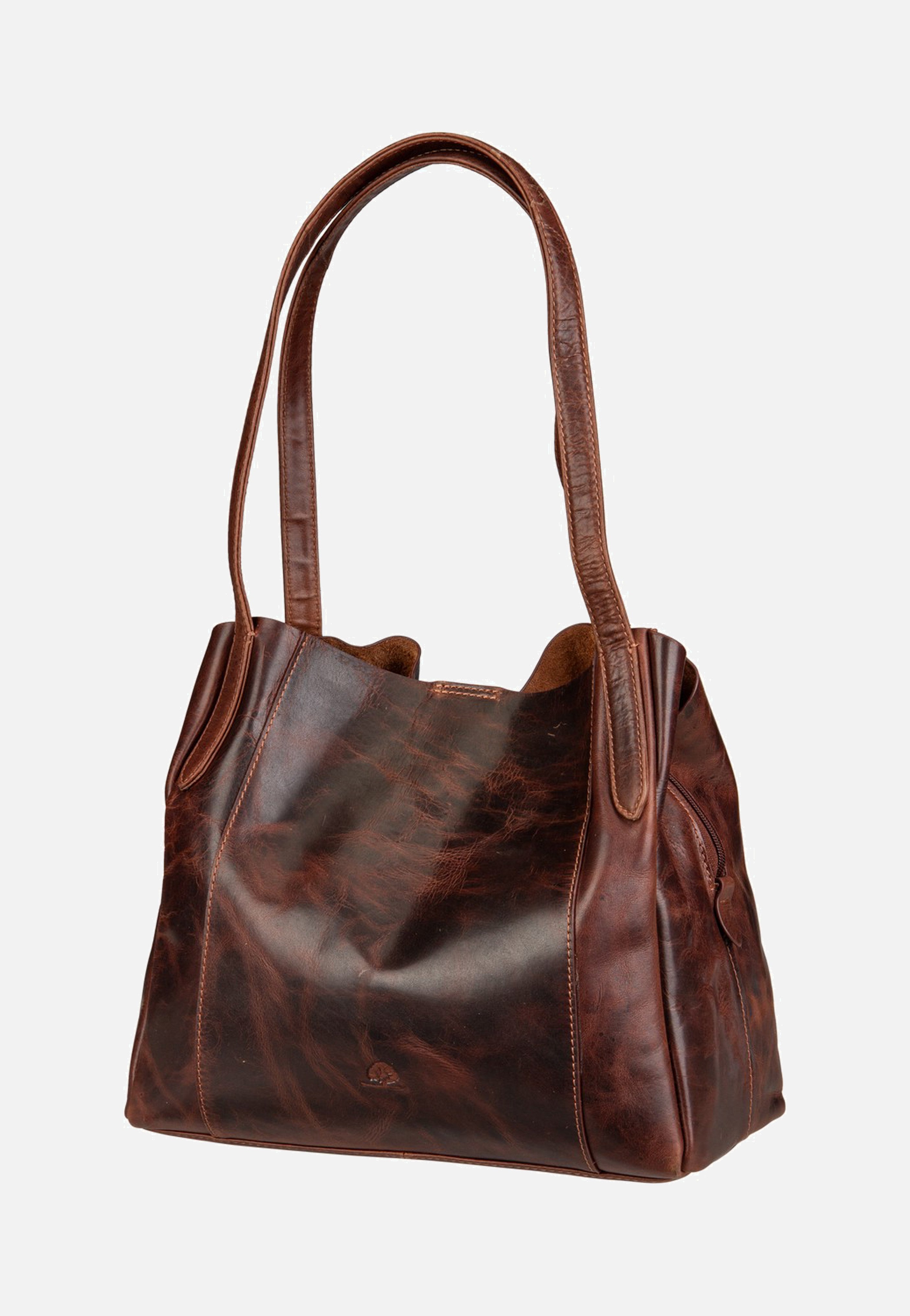 Greenburry Rugged Hobo Shopper Teak Brown Hobo Bag
