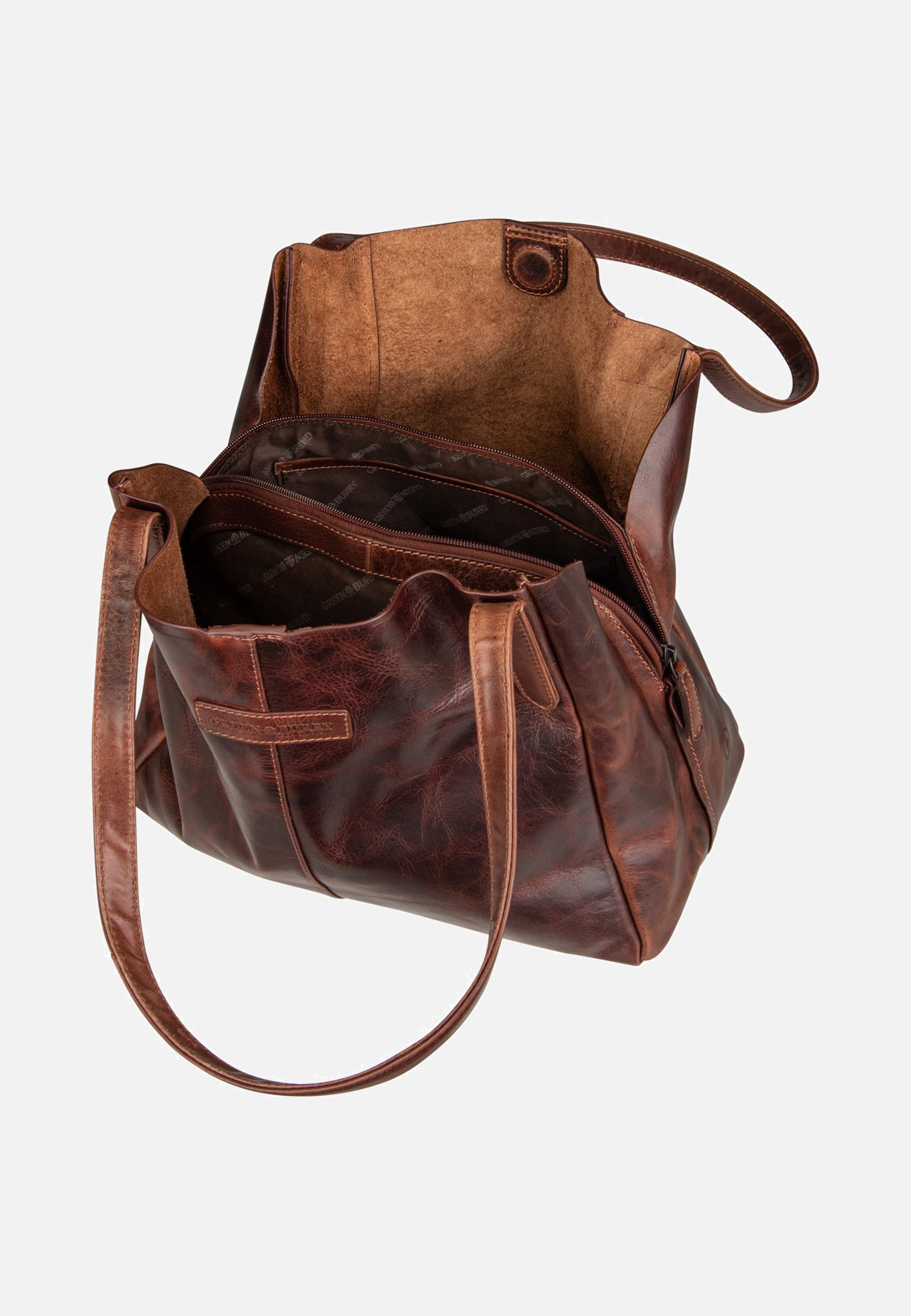 Greenburry - Rugged Hobo Shopper Teak Brown - Hobo Bag | Women-Image